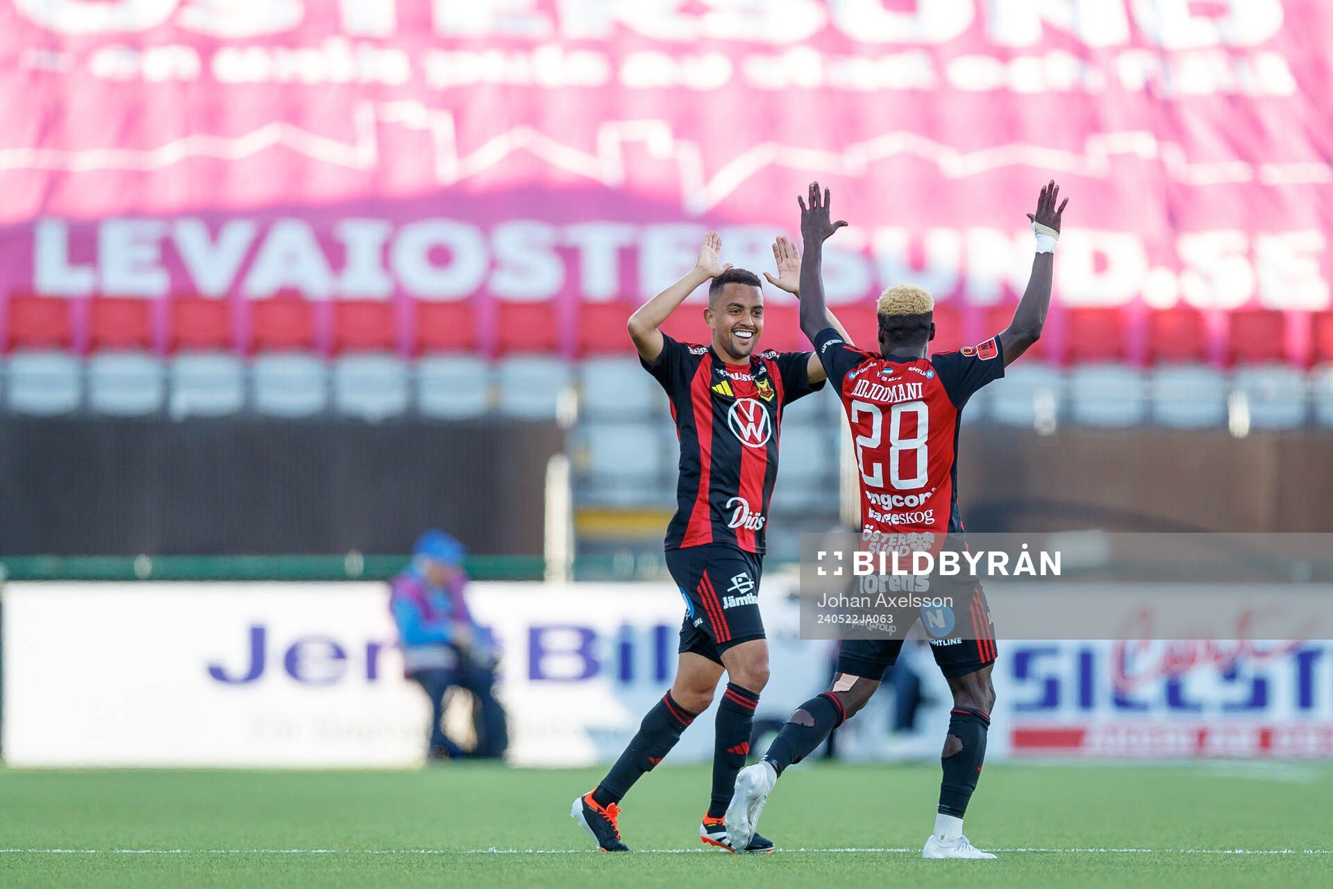 Östersunds Erick Brendon Pinheiro Da Silva och Assiedou