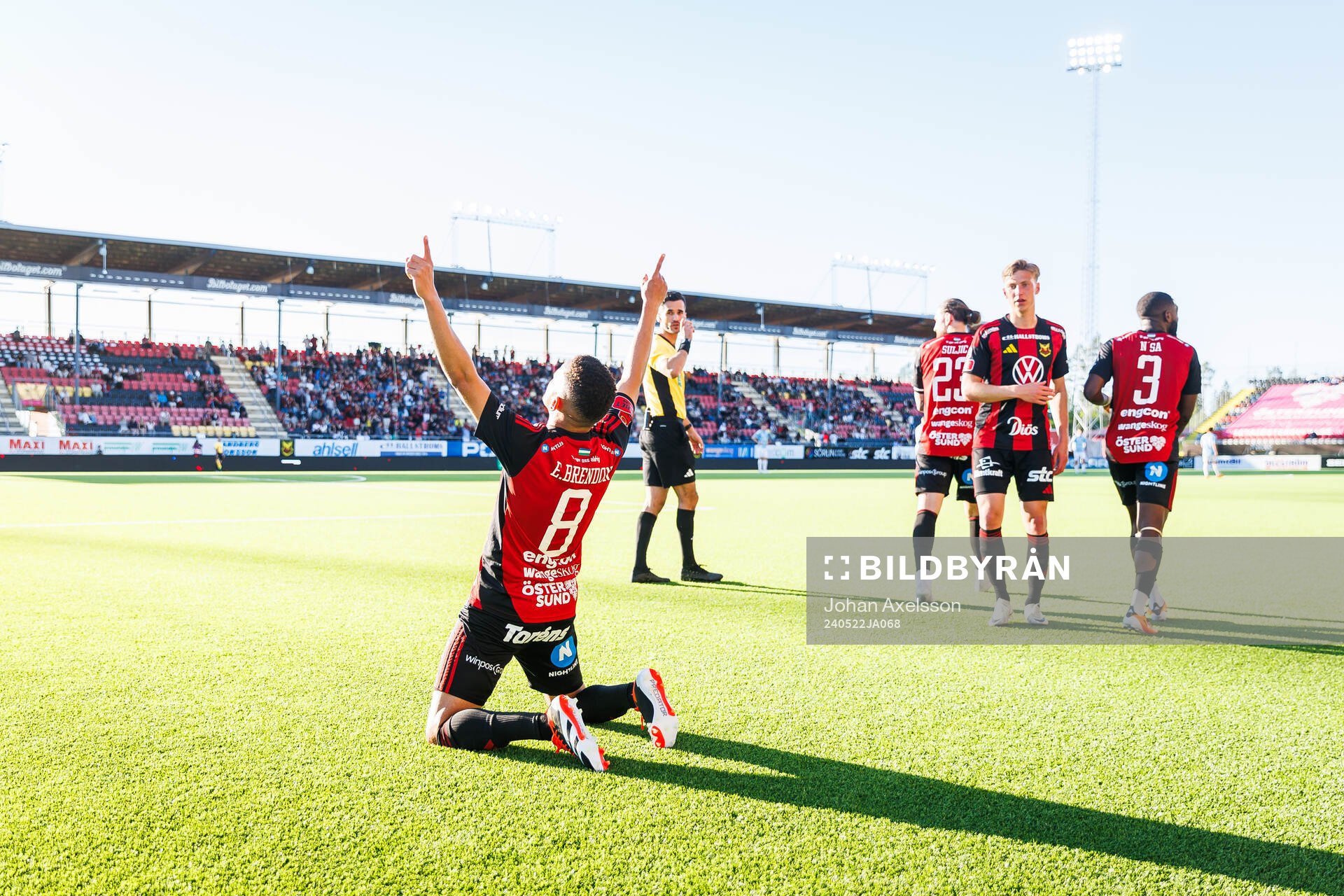 Östersunds Erick Brendon Pinheiro Da Silva jublar