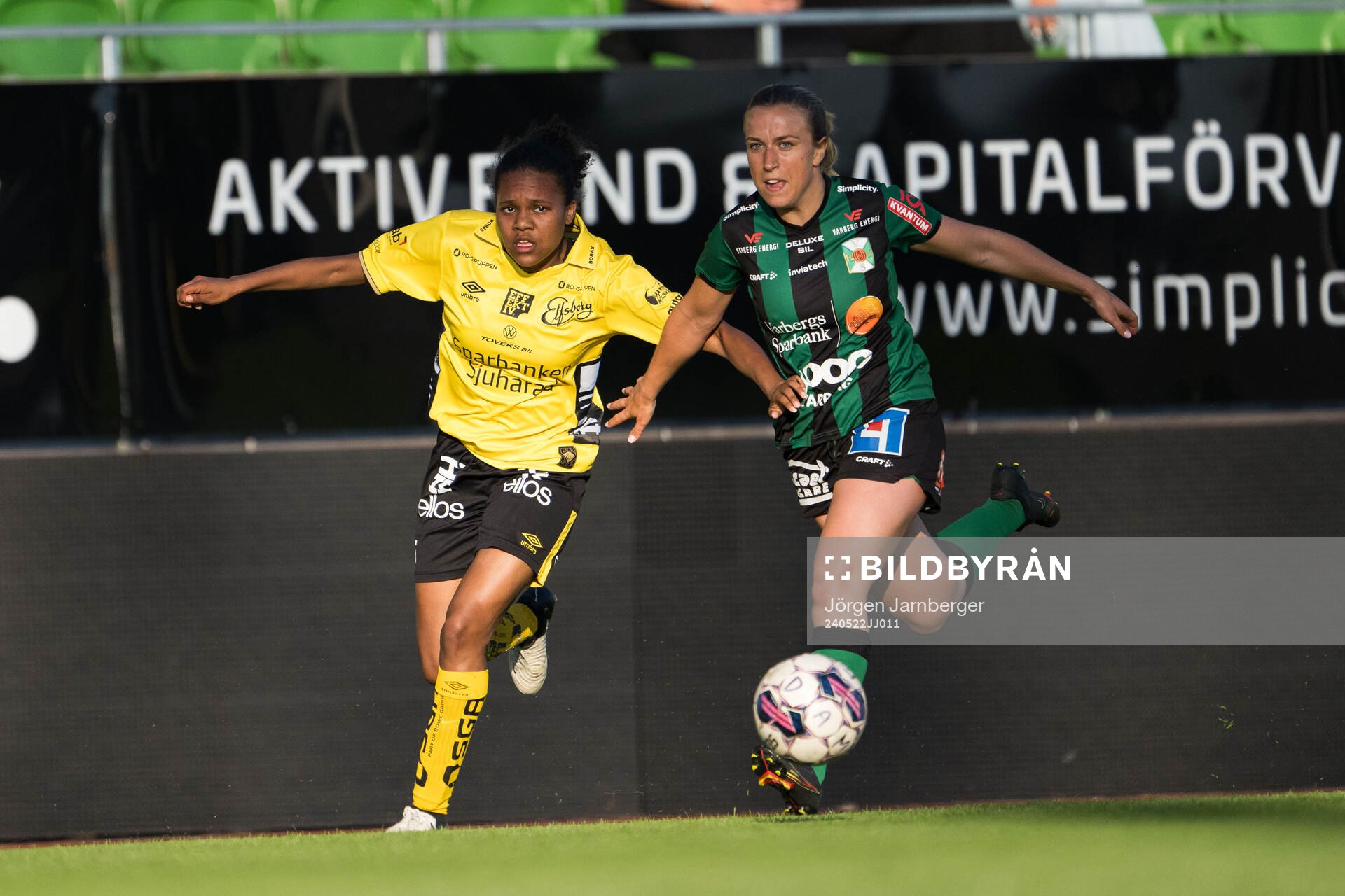 Elfsborgs Vanessa Lopez och Varbergs BoISs Ellen Heurlin