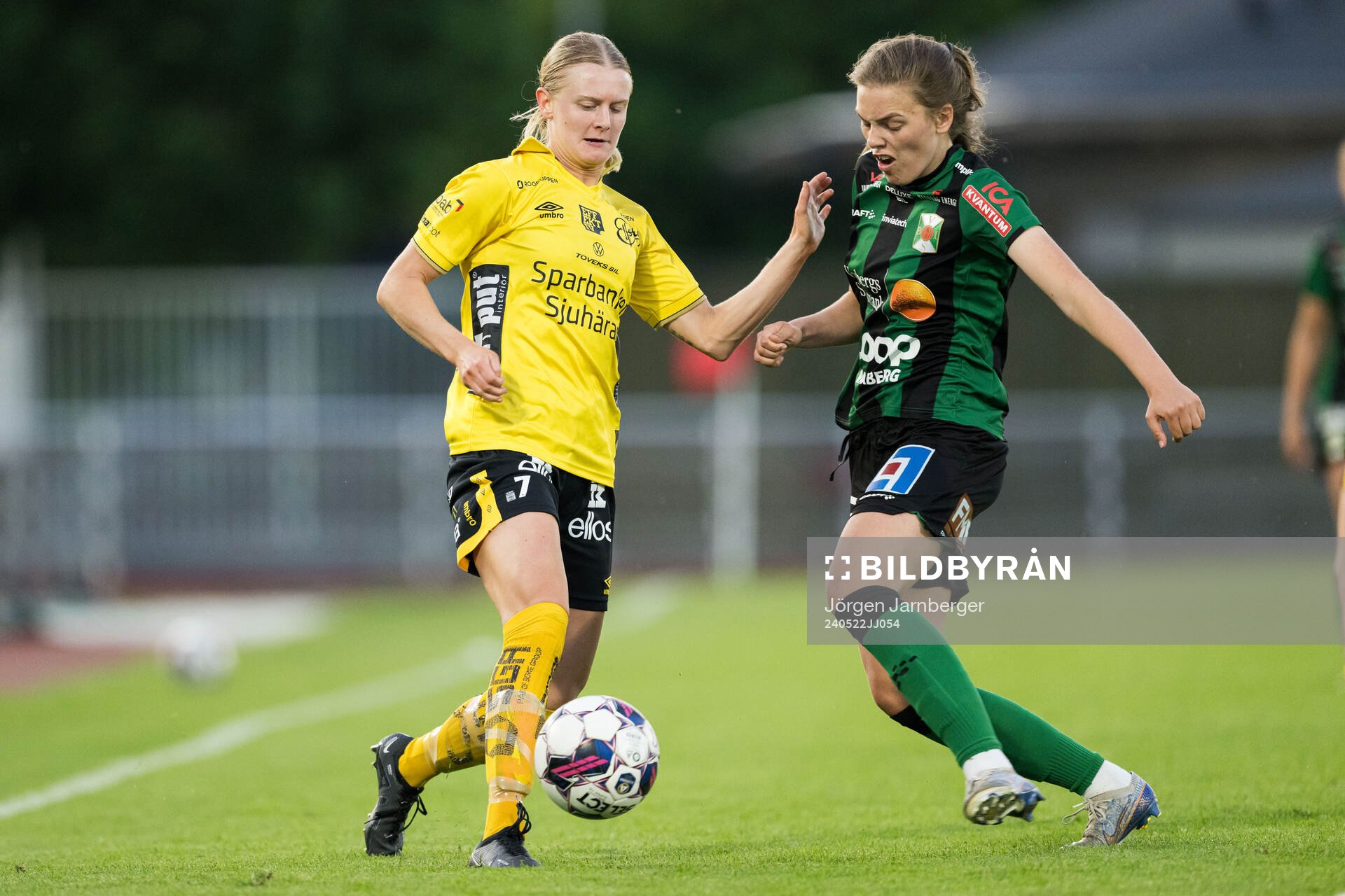 Elfsborgs Hanna Jiozon och Varbergs BoISs Maja Karlsson
