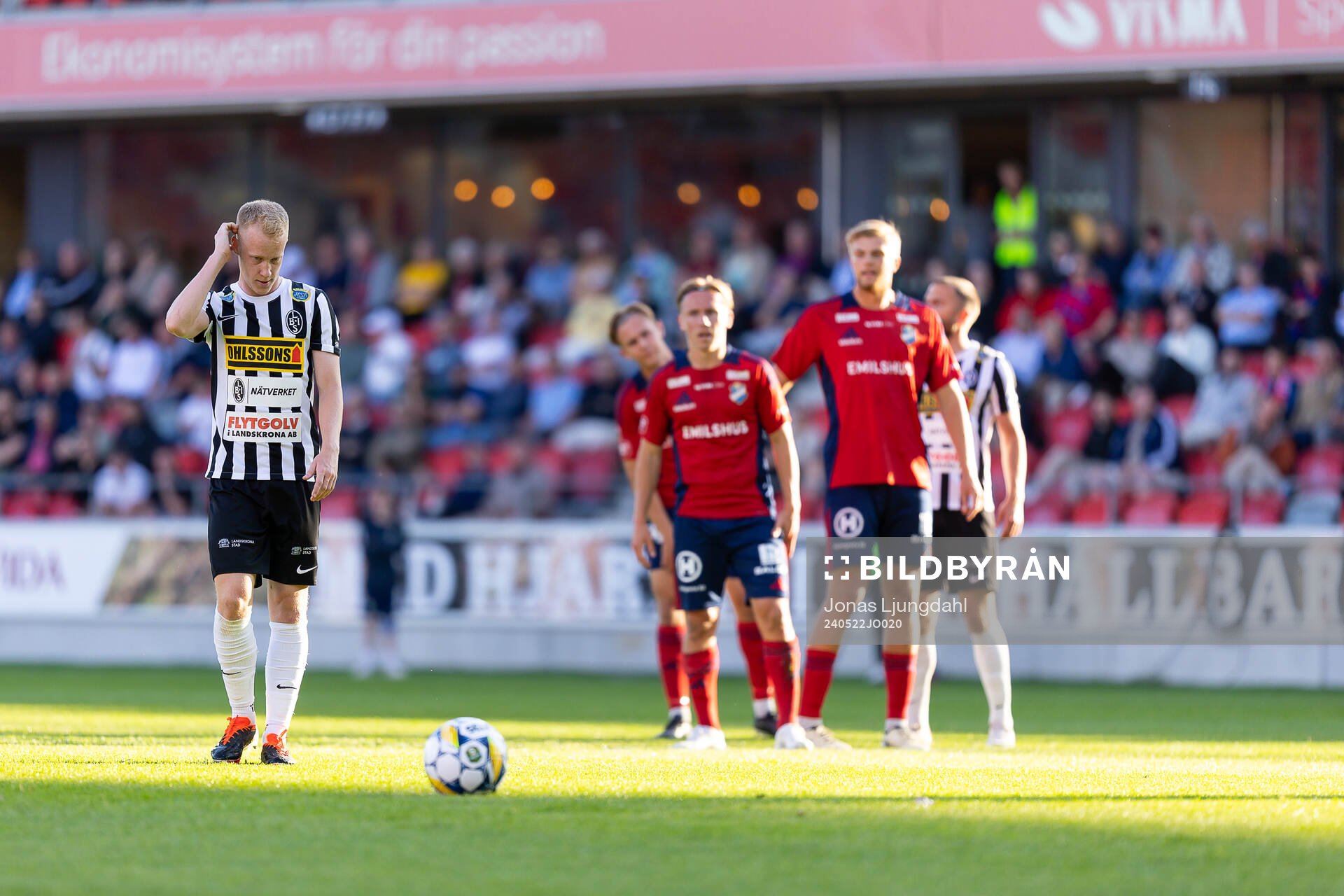 Landskronas David Edvardsson vid straffpunkten