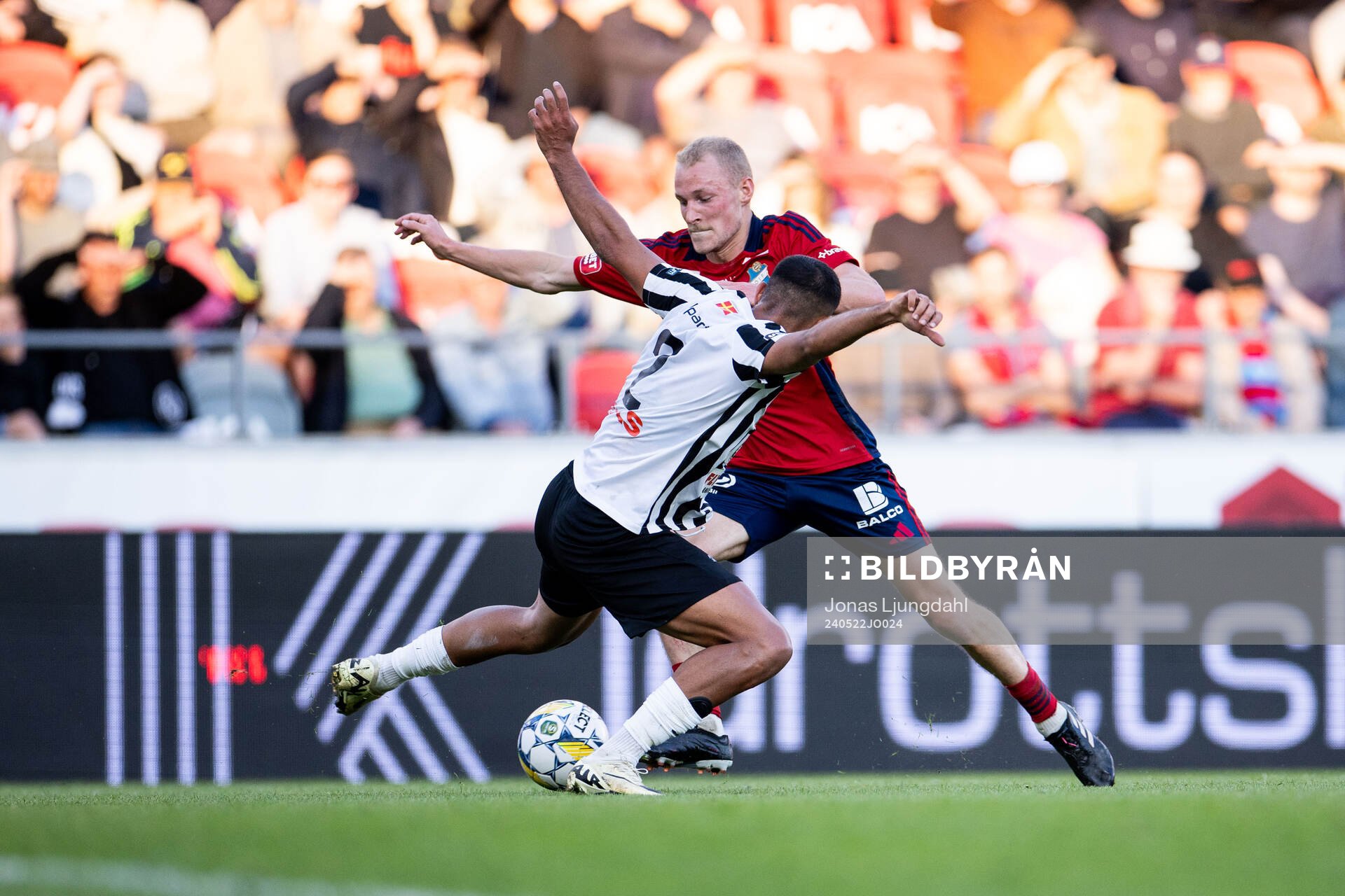Landskronas Rassa Rahmani och Östers Adam Bergmark Wiberg