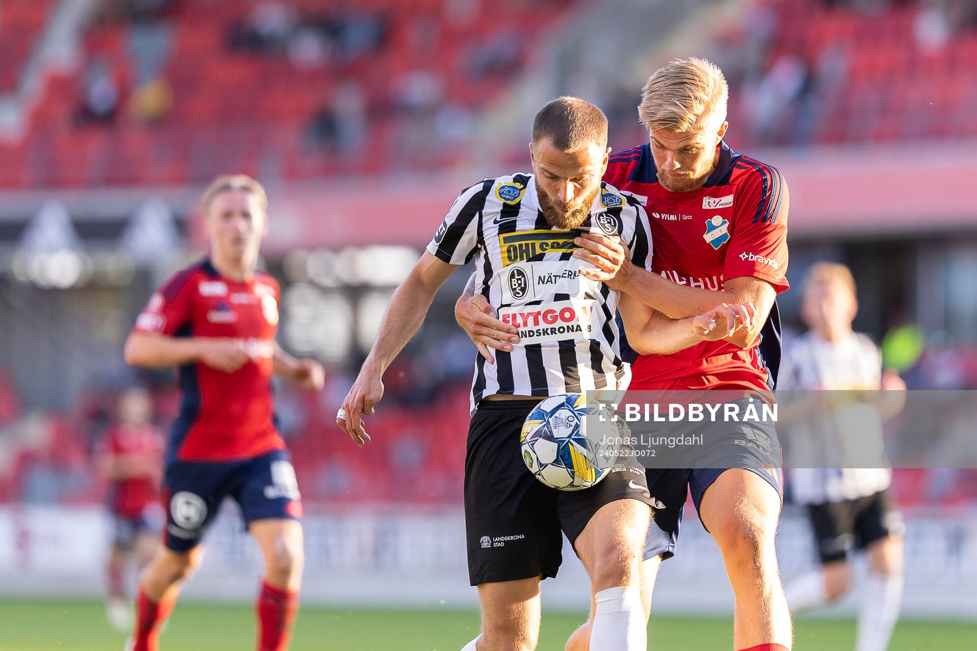 Landskronas Filip Sachpekidis och Östers Mattis Adolfsson