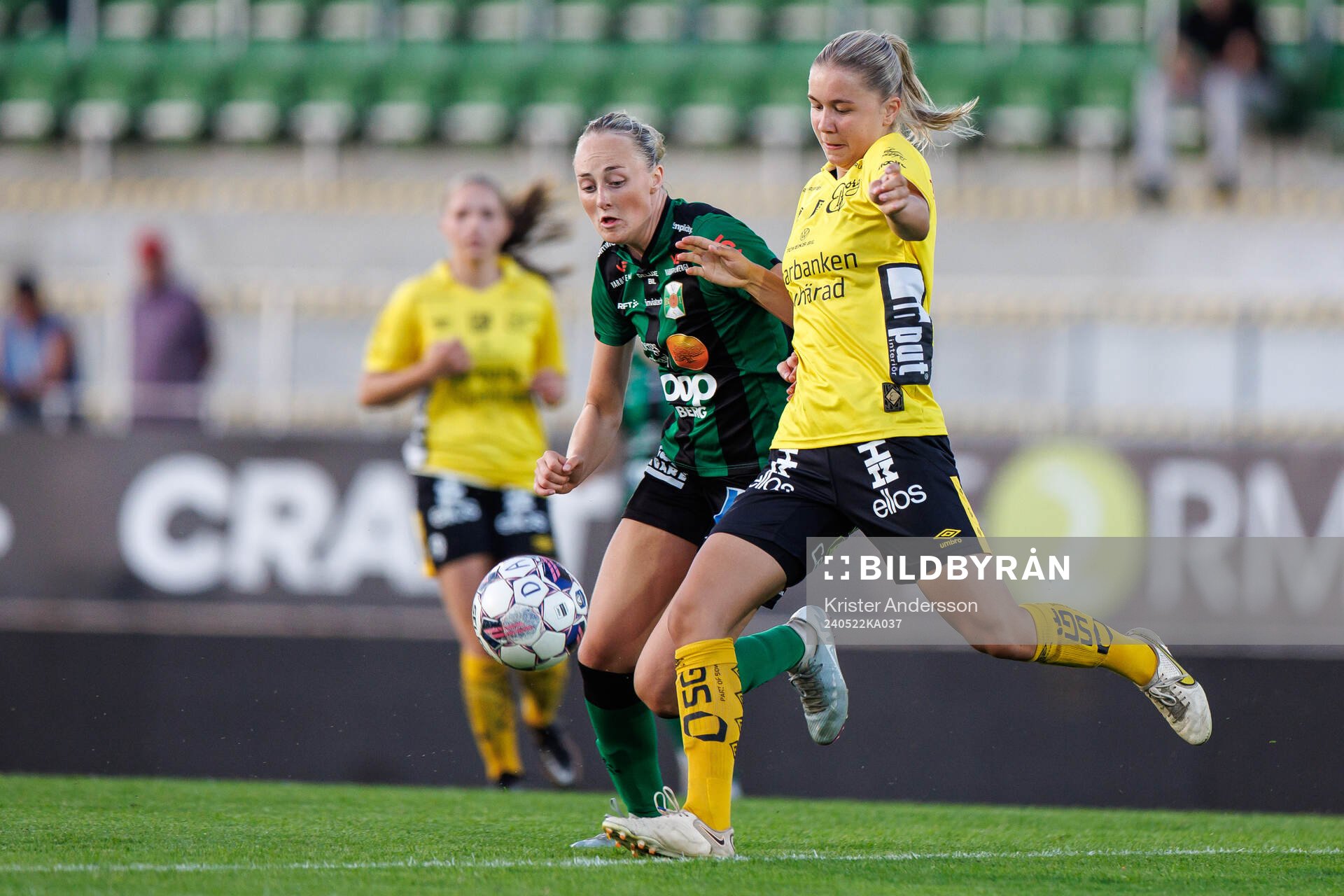 Varbergs BoISs Lilly Borgman och Elfsborgs Alice Broman