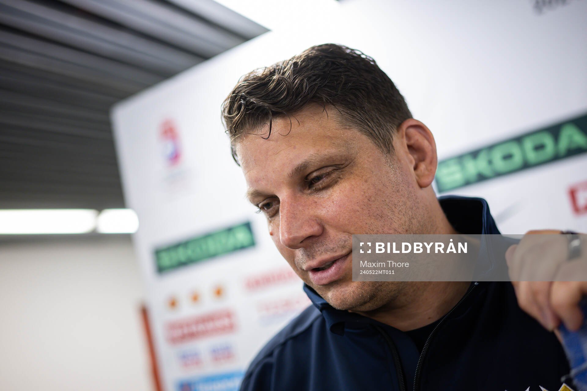Assistant coach Josef Boumedienne of Sweden