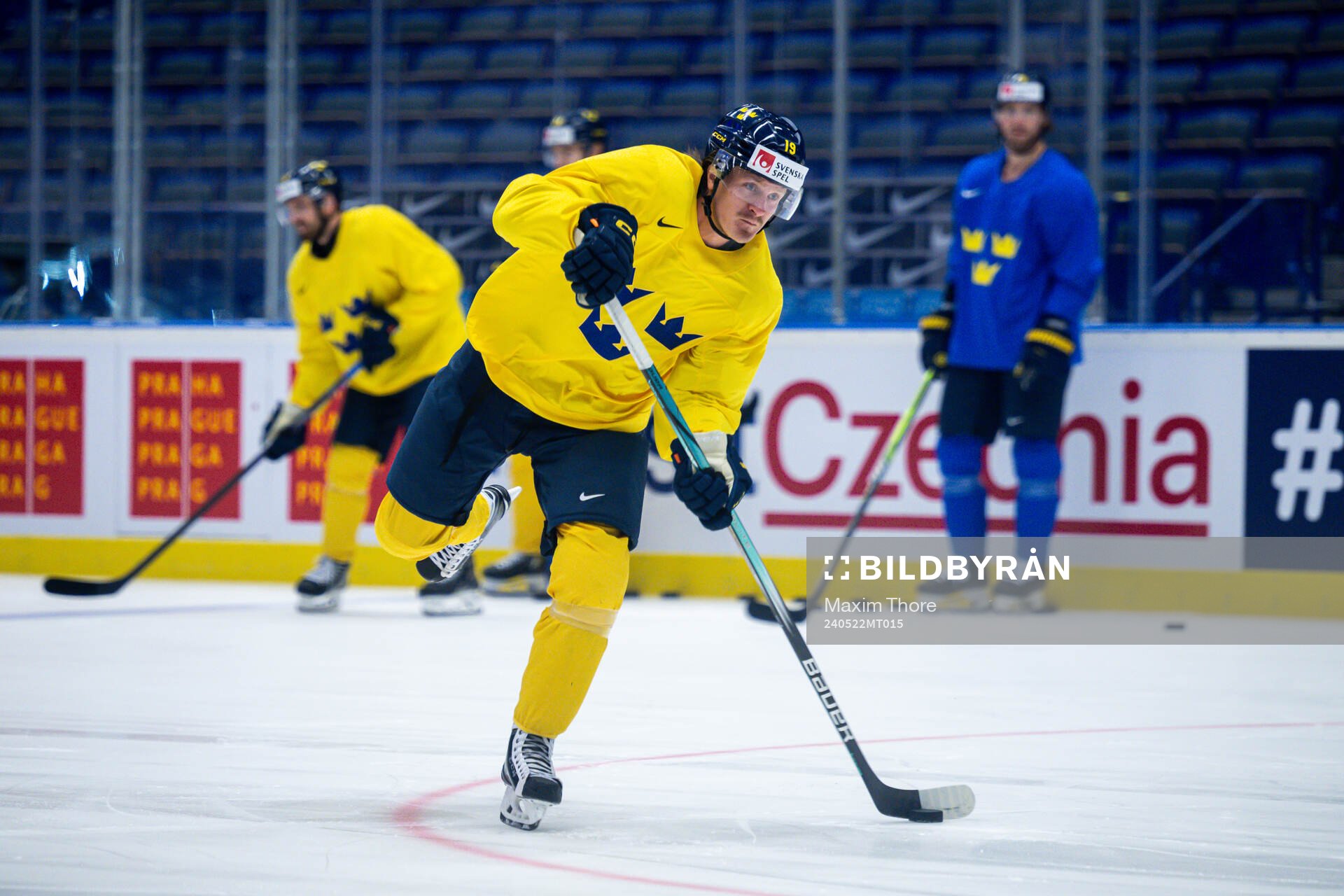 Marcus Sörensen of Sweden at a practice session