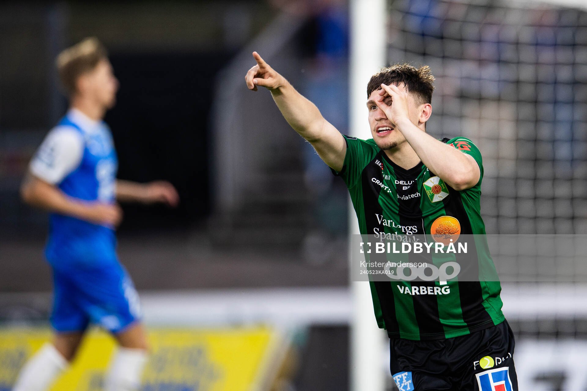 Varbergs Isak Bjerkebo jublar
