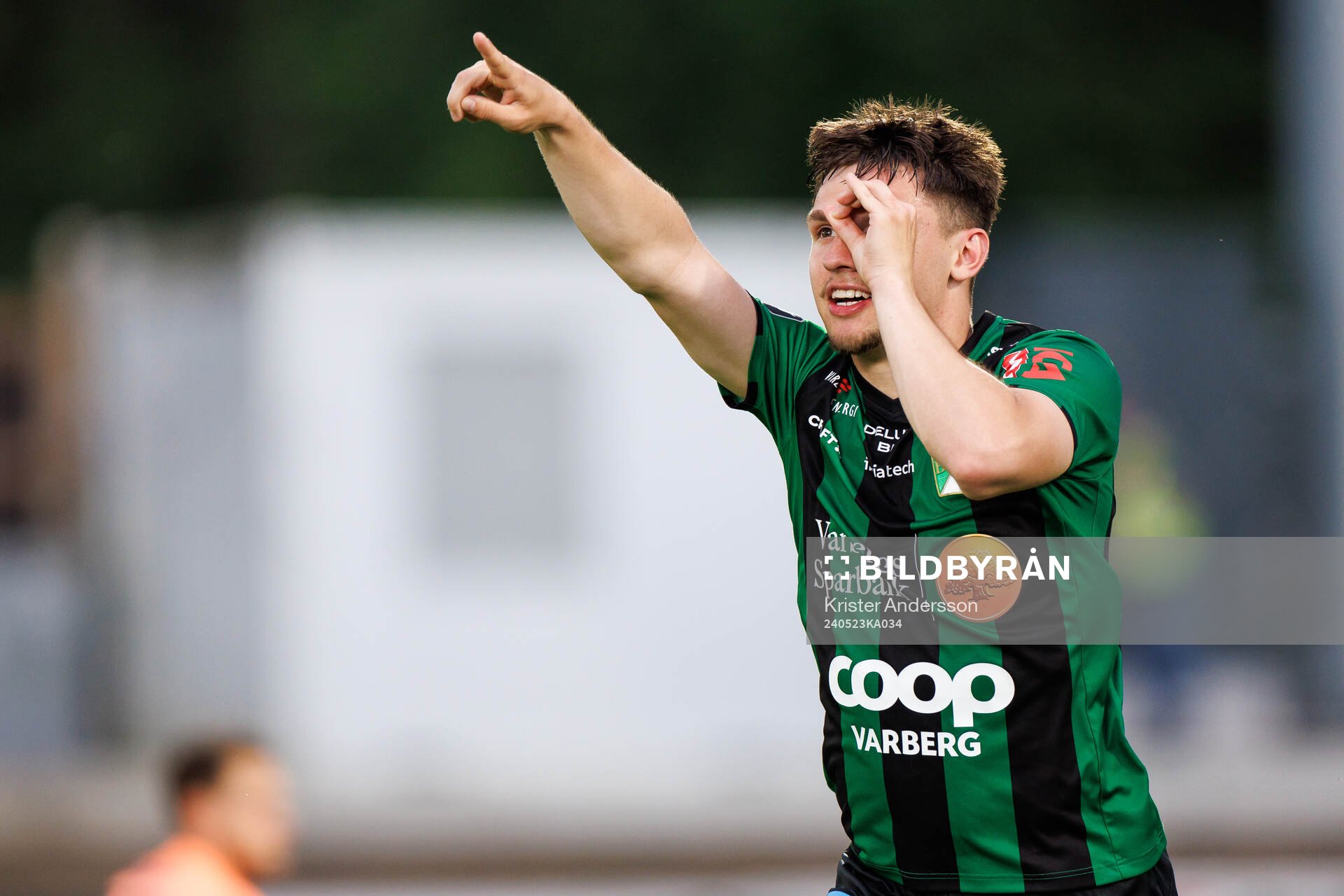 Varbergs Isak Bjerkebo jublar