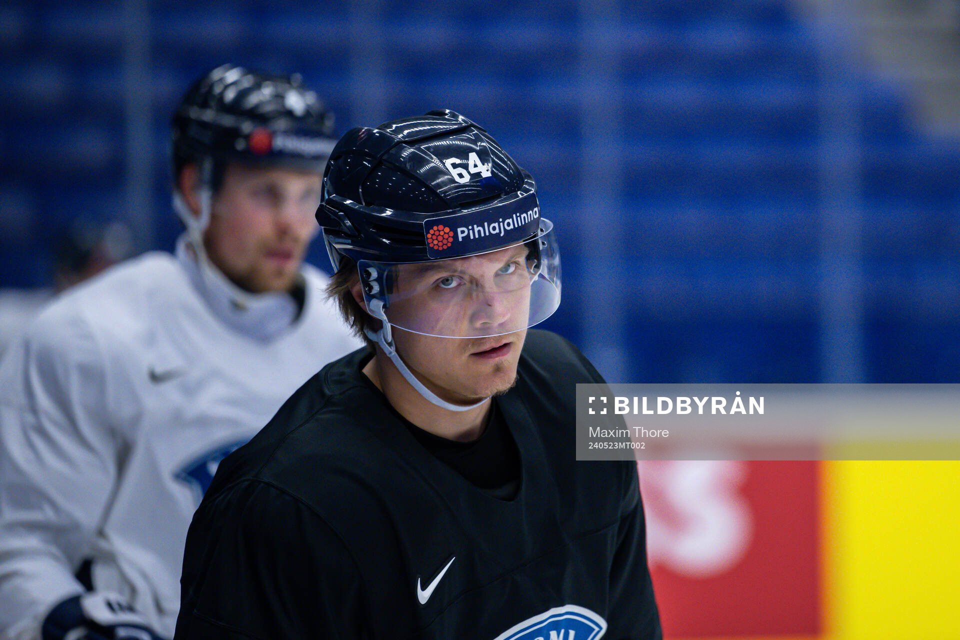Mikael Granlund of Finland at a practice session