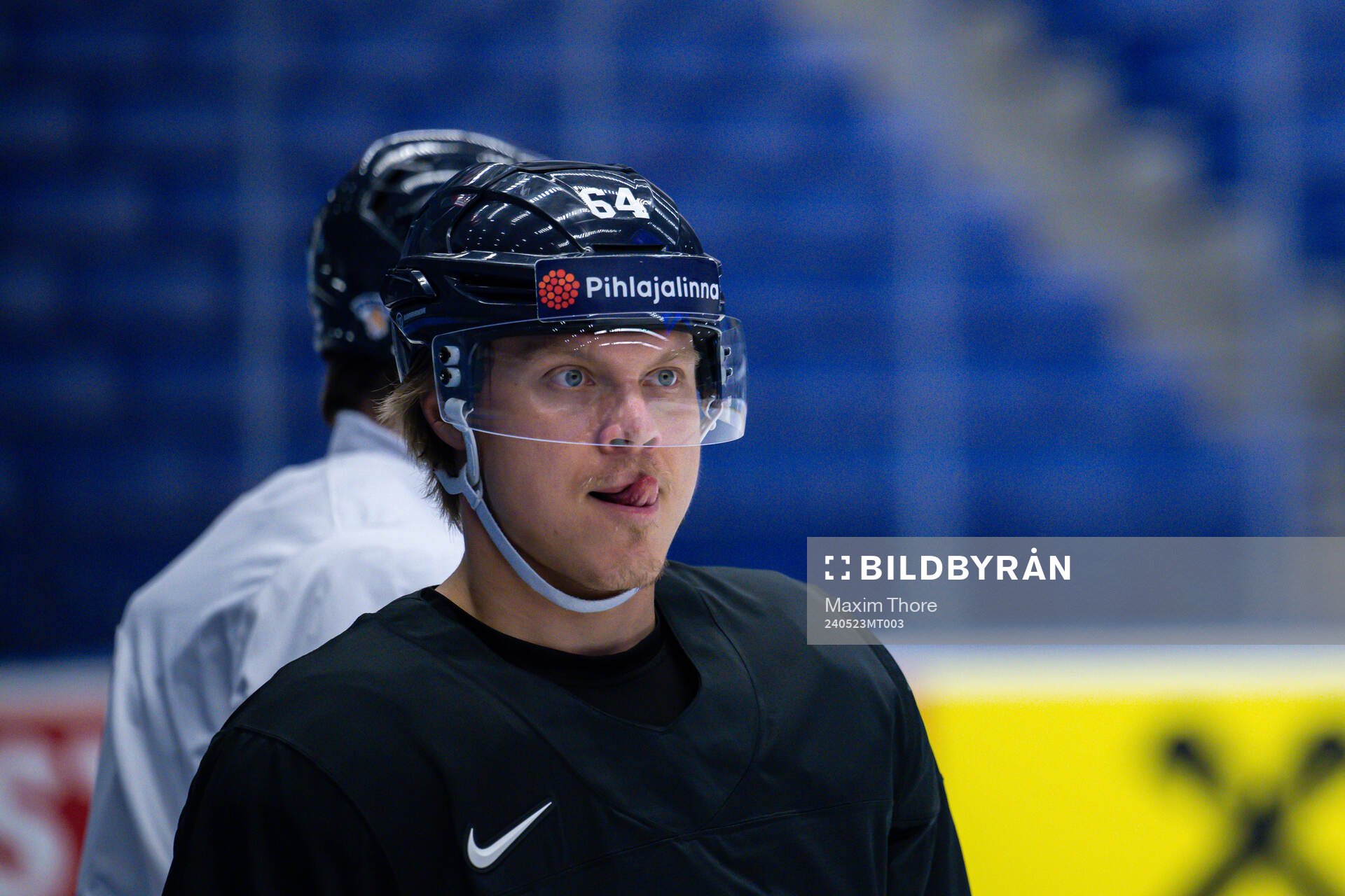 Mikael Granlund of Finland at a practice session