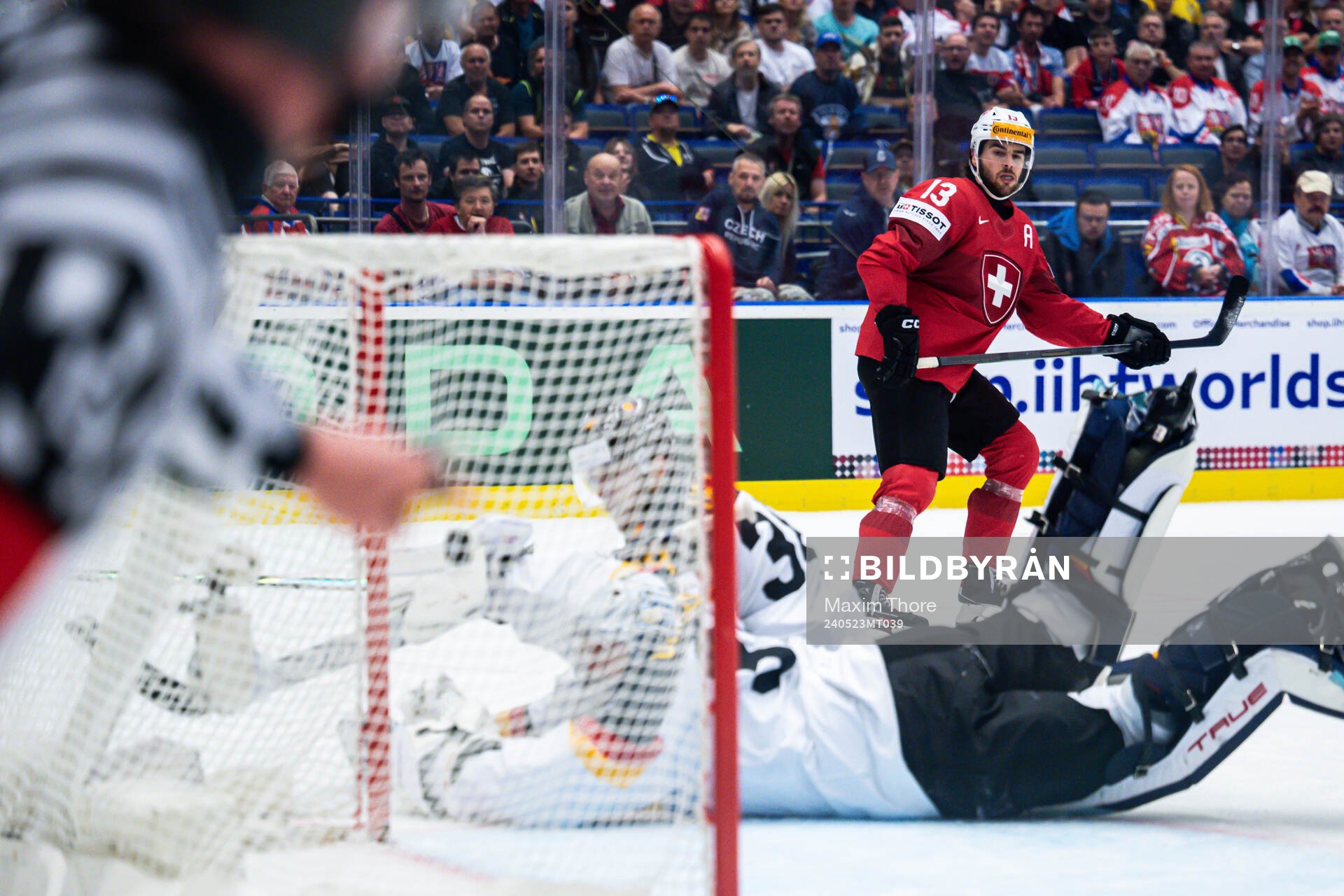 Nico Hischier of Switzerland