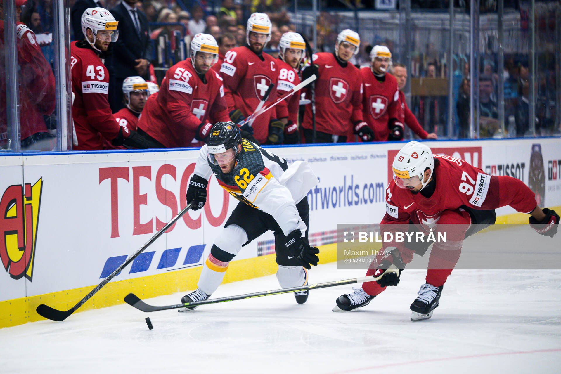 Parker Tuomie of Germany and Jonas Siegenthaler of