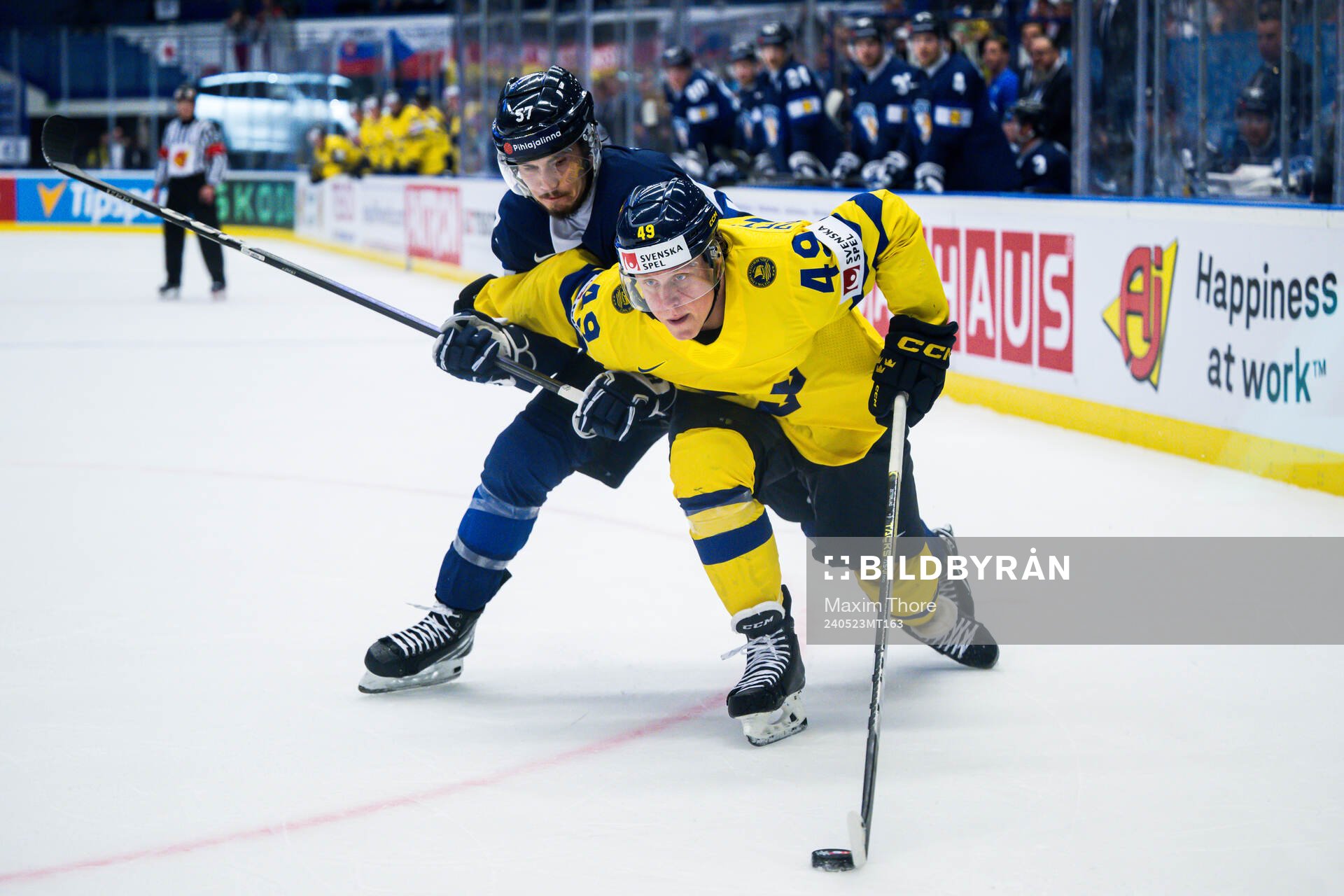 Arttu Hyry of Finland and Fabian Zetterlund of Sweden