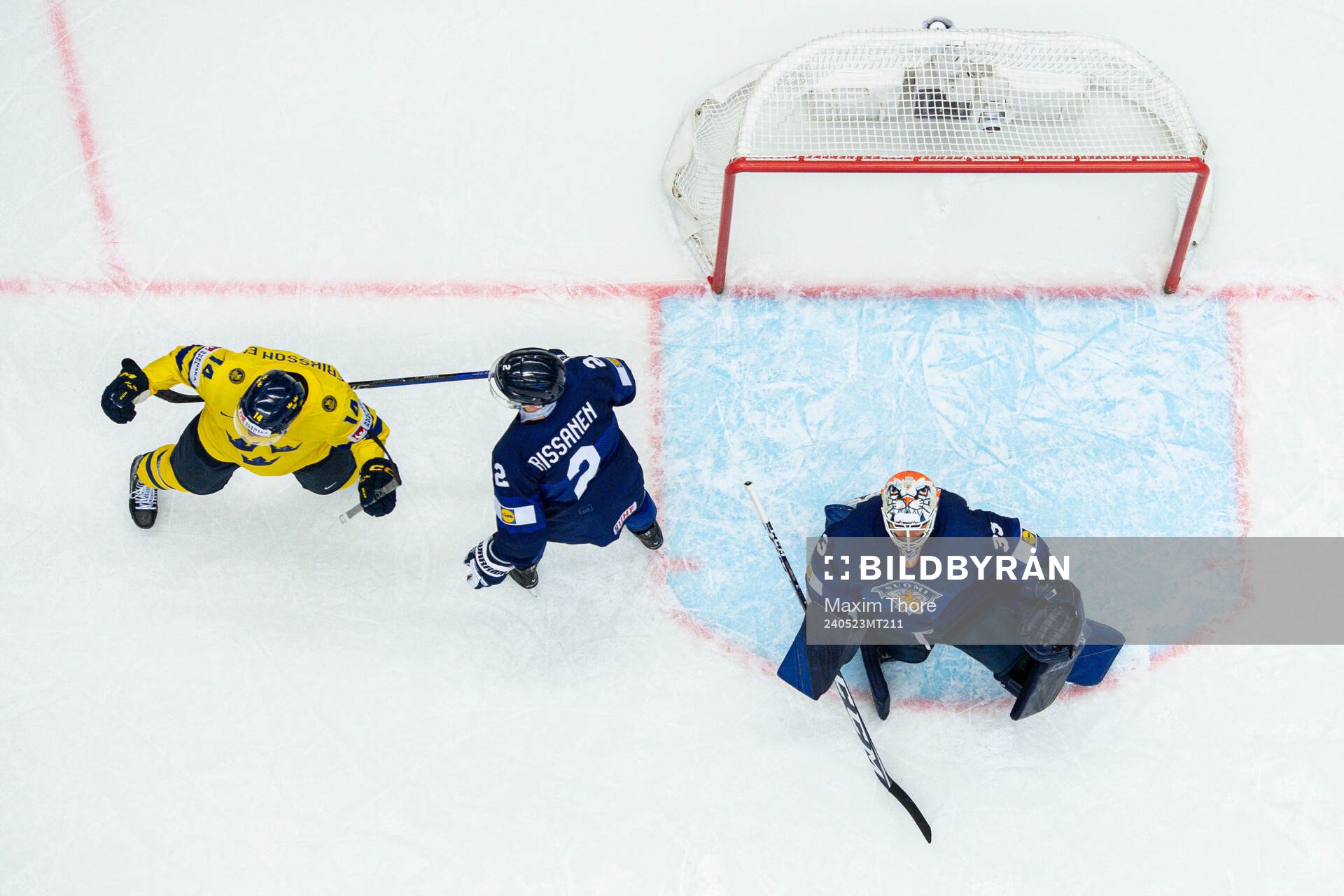 Joel Eriksson Ek of Sweden celebrates