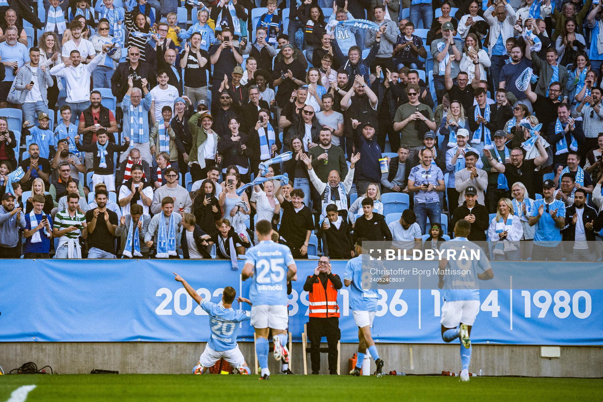 Malmö FFs Erik Botheim jublar