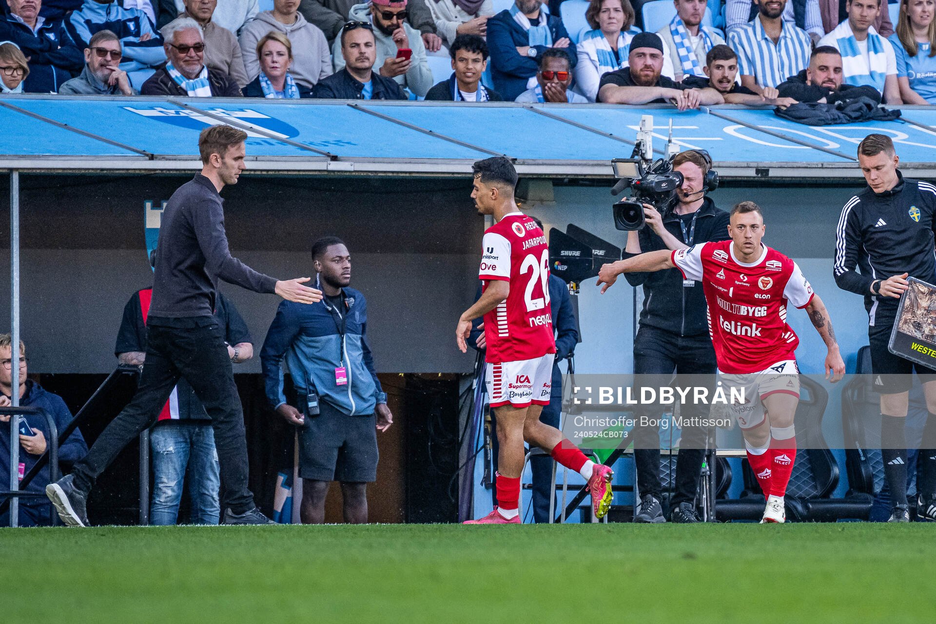 Kalmars tränare Henrik Jensen, Arash Motaraghebjafarpour