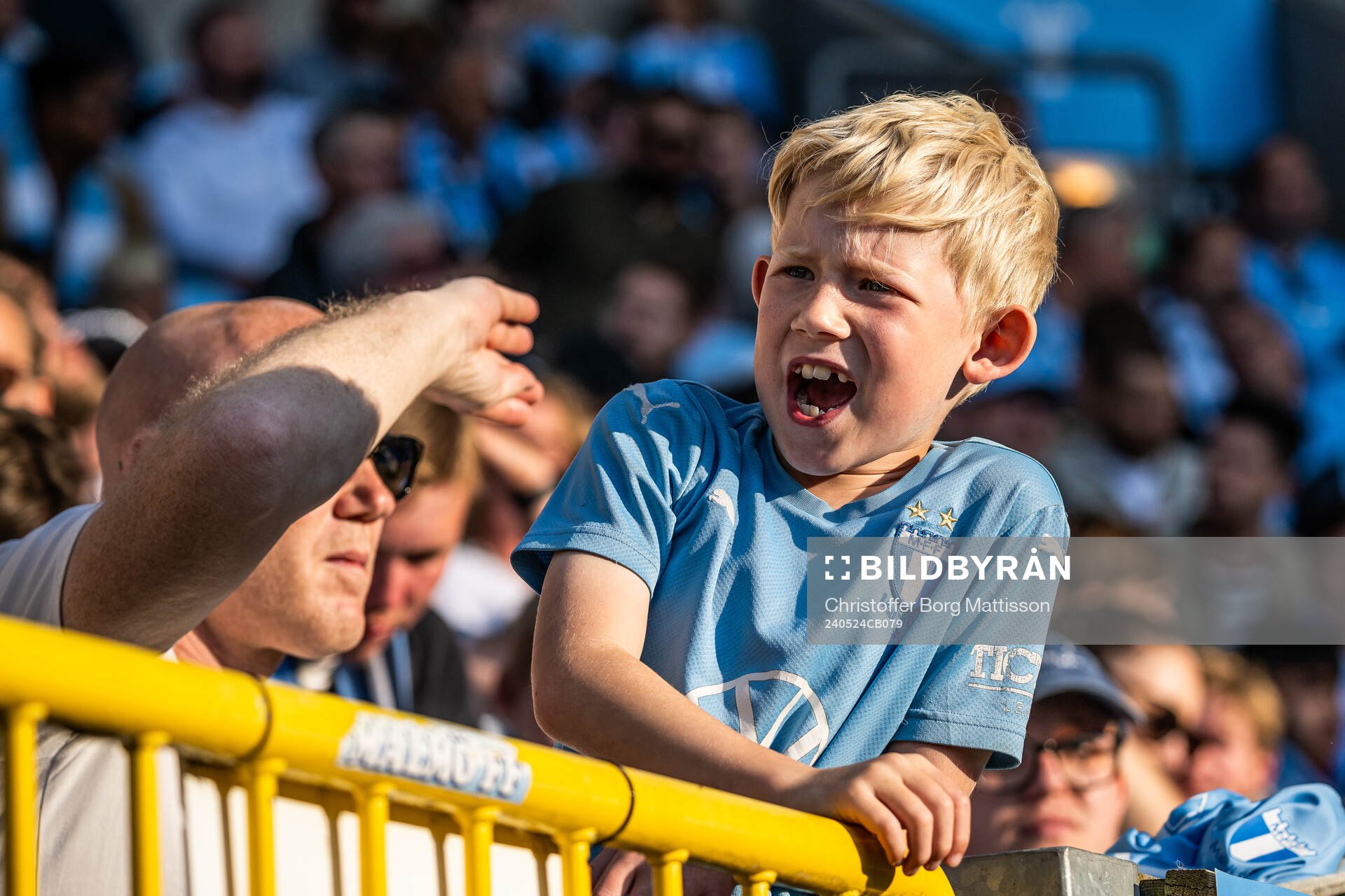 Malmösupporter på läktaren
