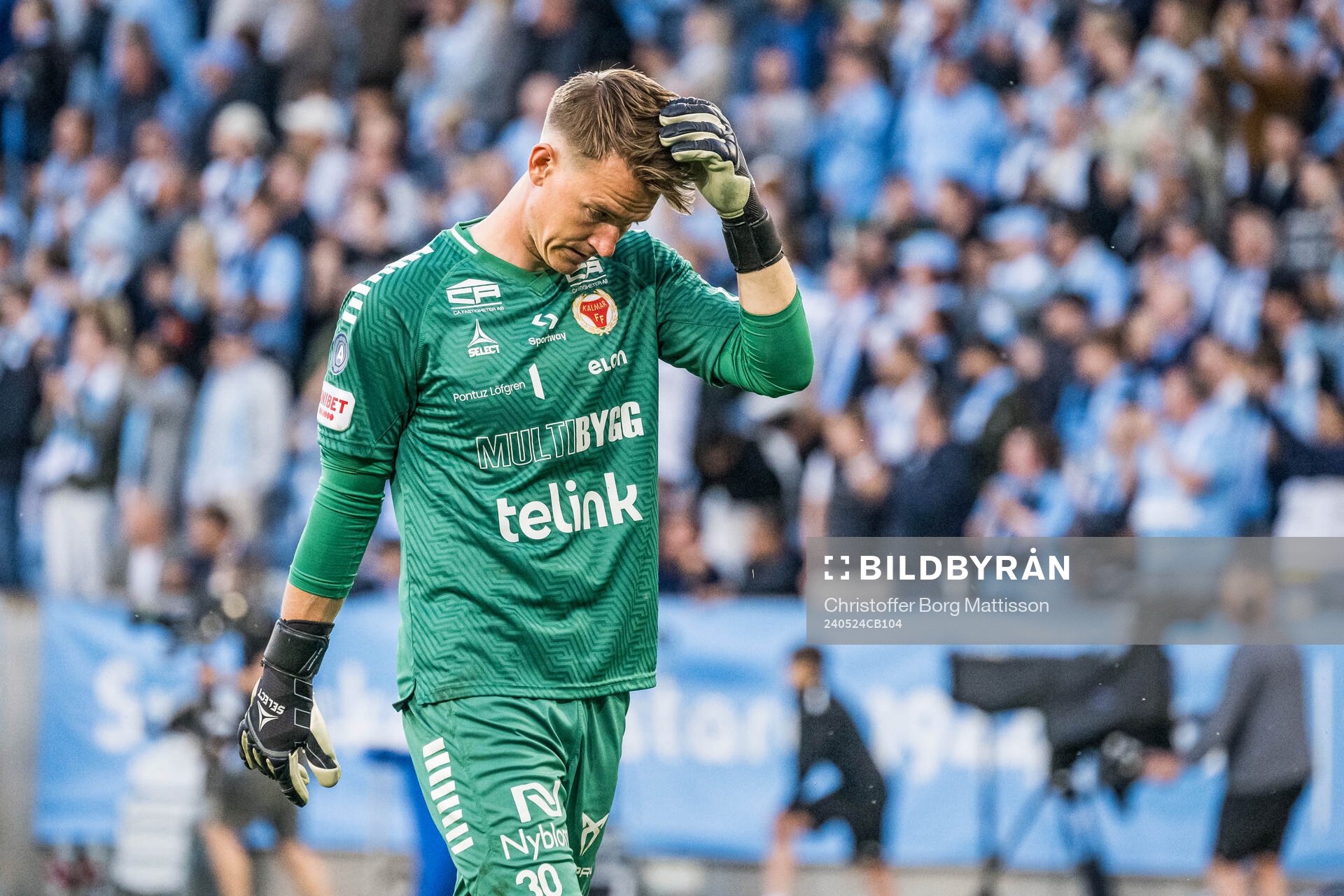 Kalmars målvakt Jakob Kindberg deppar