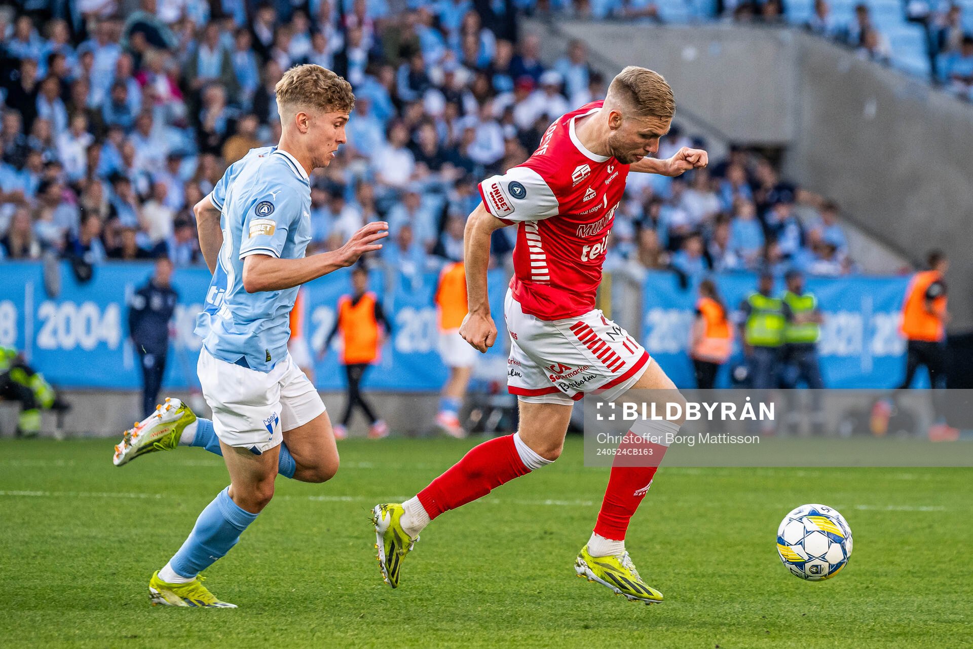 Malmö FFs Hugo Bolin och Kalmars Jonathan Ring