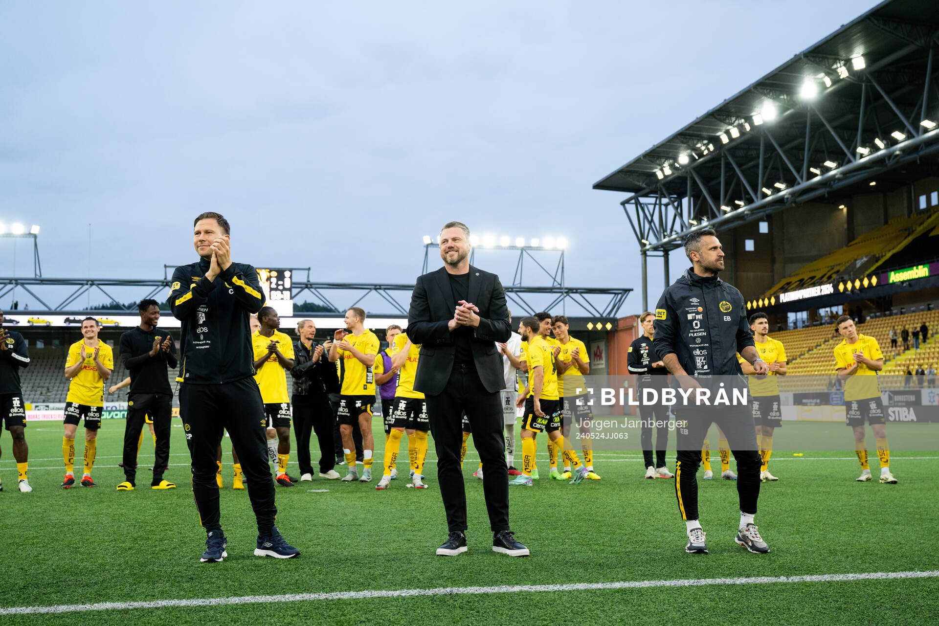 Elfsborgs manager Jimmy Thelin, assisterande tränare Emir