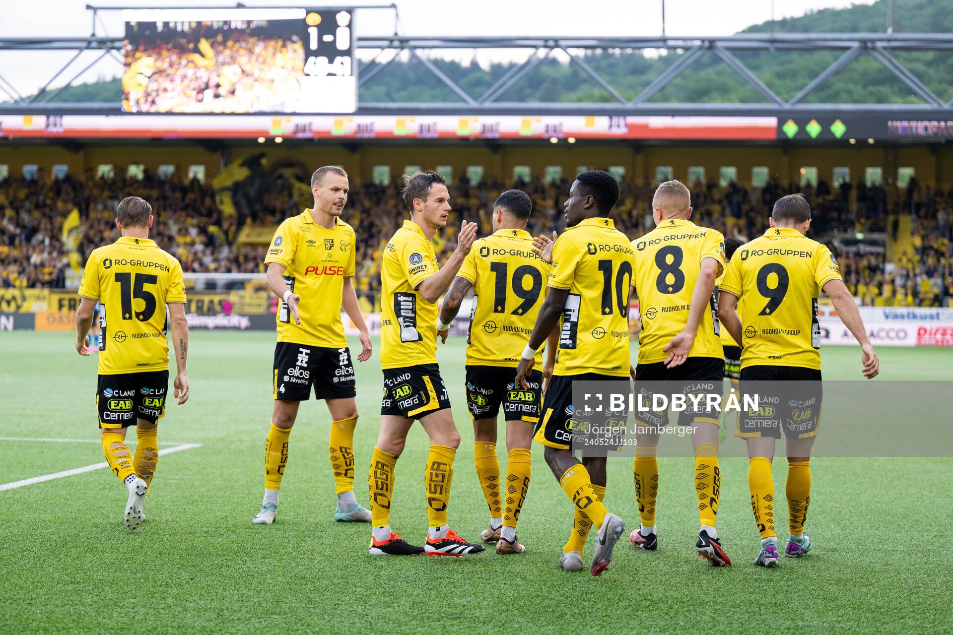 Elfsborgs spelare jublar