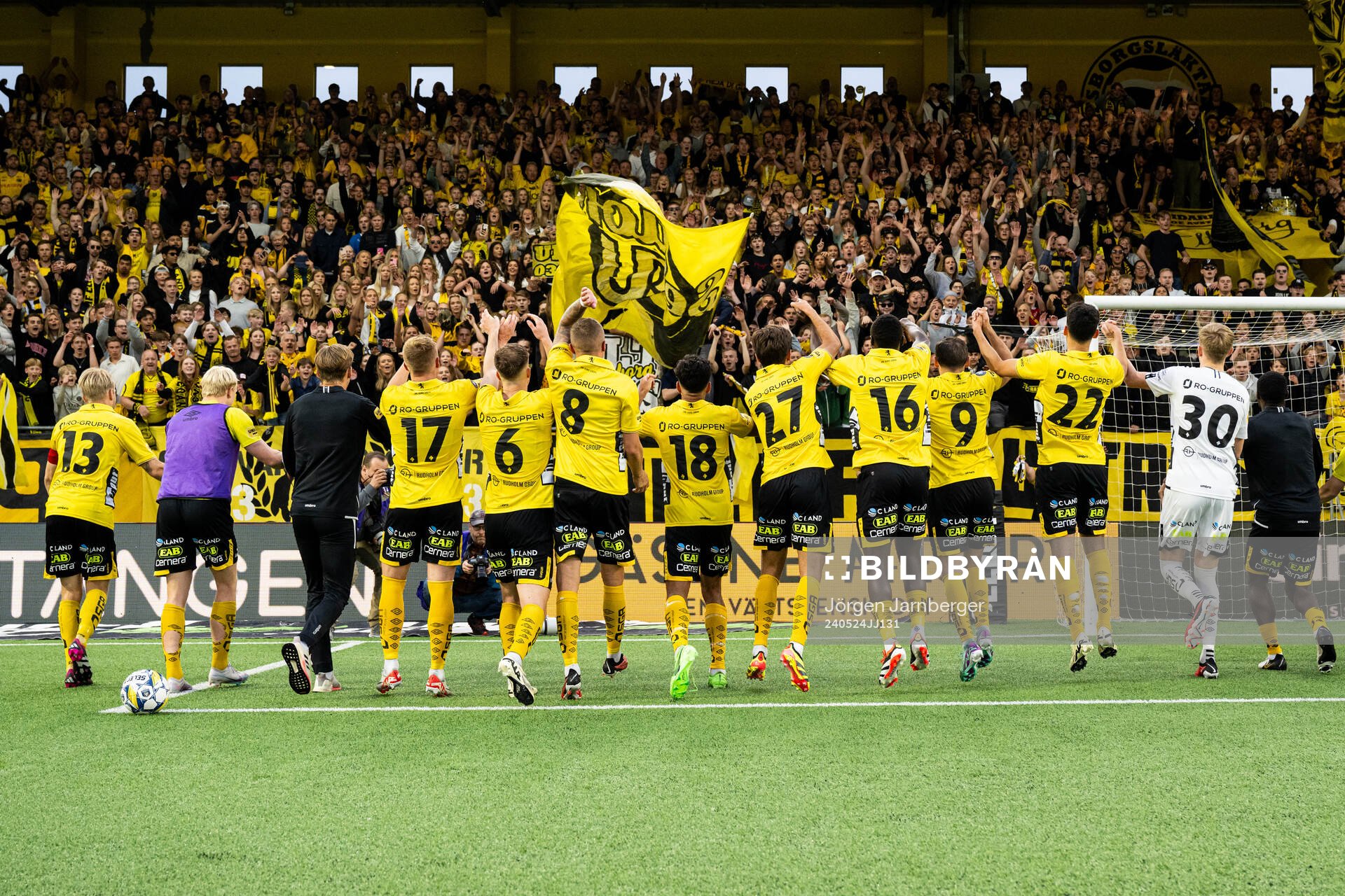 Elfsborgs spelare jublar