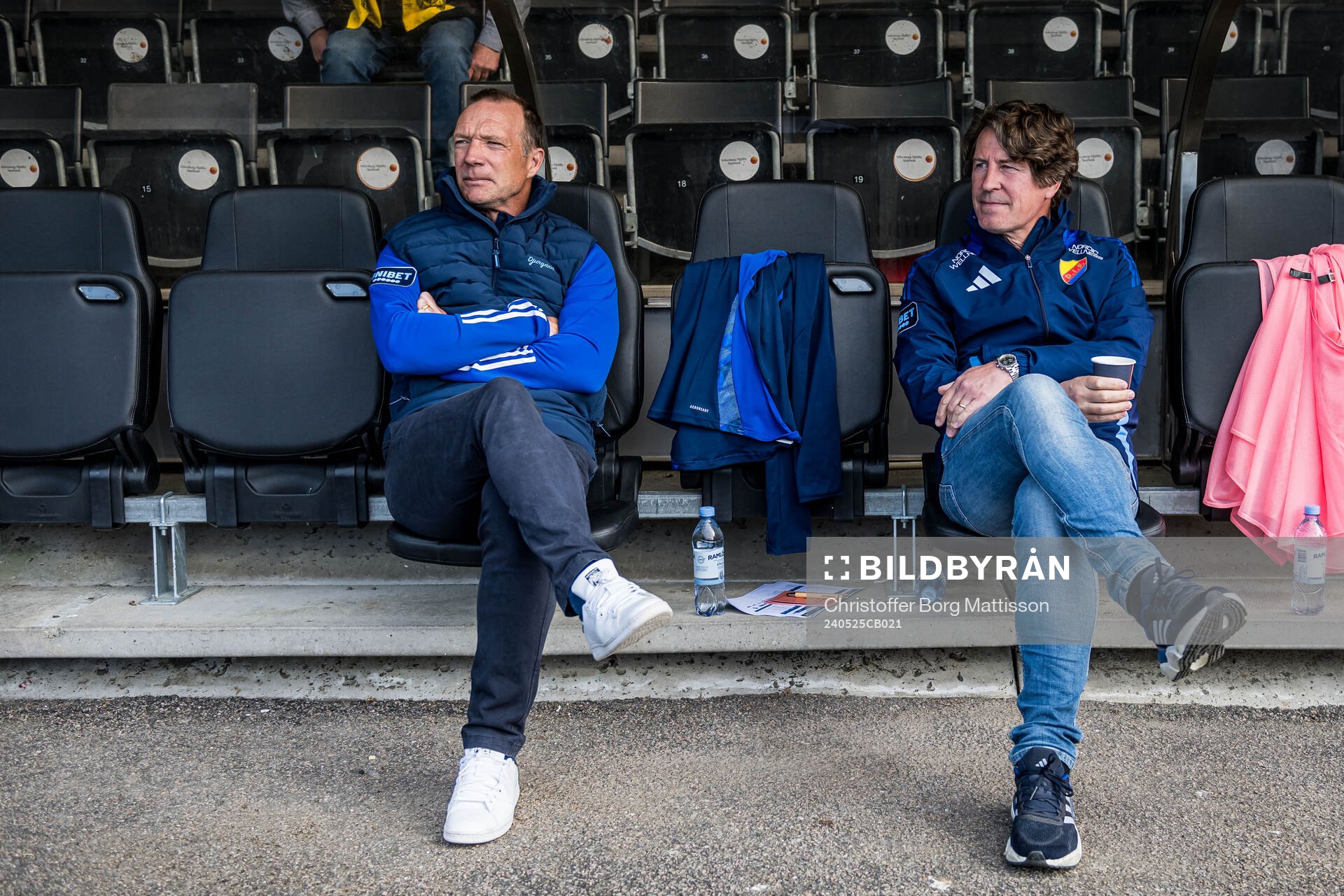 Djurgårdens tränare Kim Bergstrand och tränare Thomas