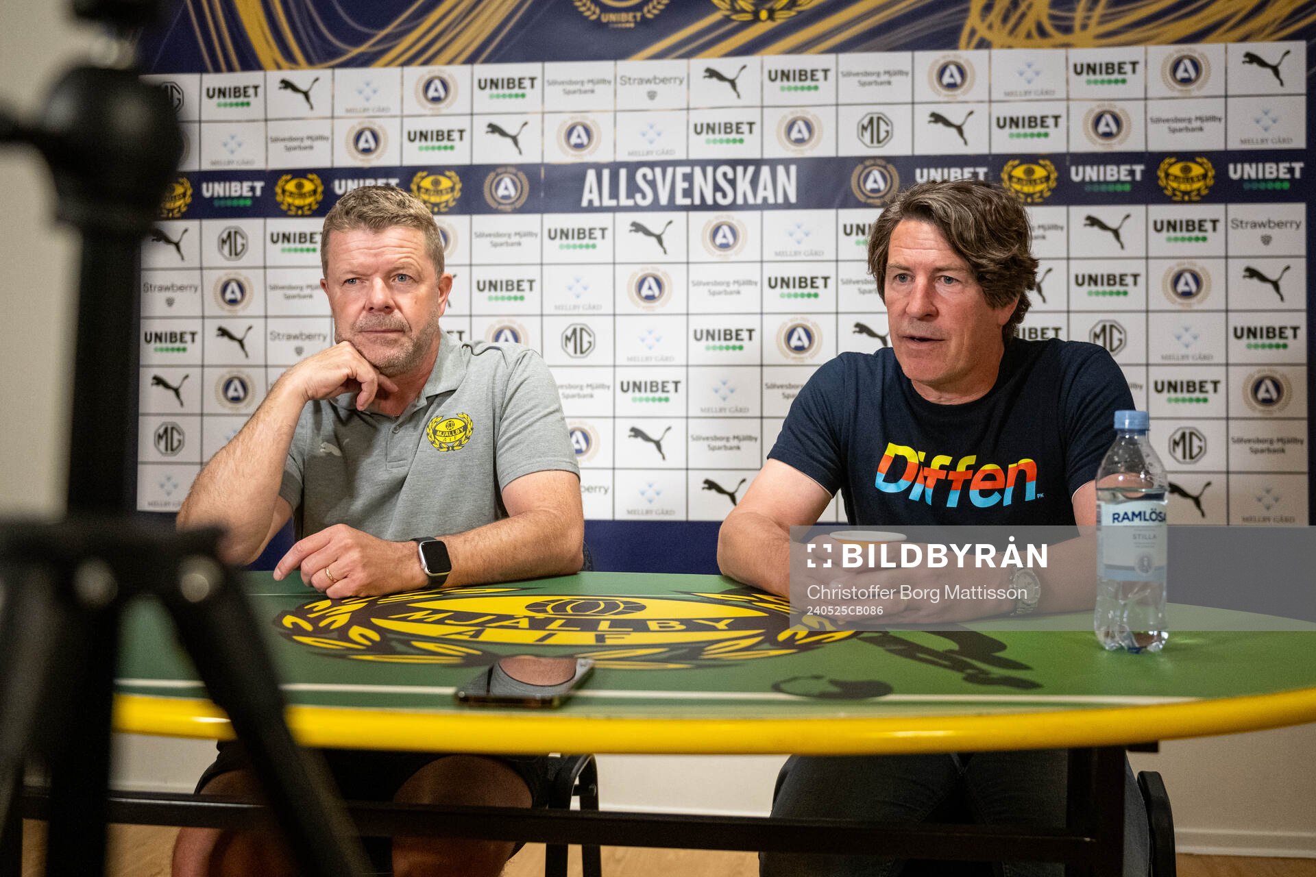 Mjällbys tränare Anders Torstensson och Djurgårdens