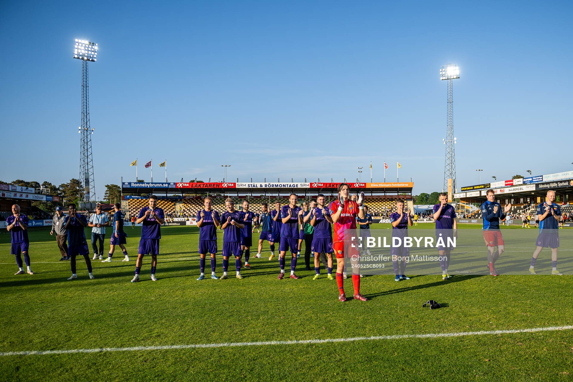 Djurgårdens spelare jublar