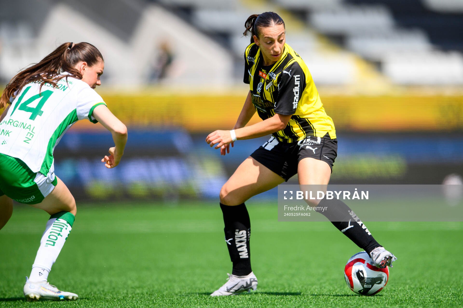 Hammarbys Bella Andersson och Häckens Rusul Rosa Kafaji