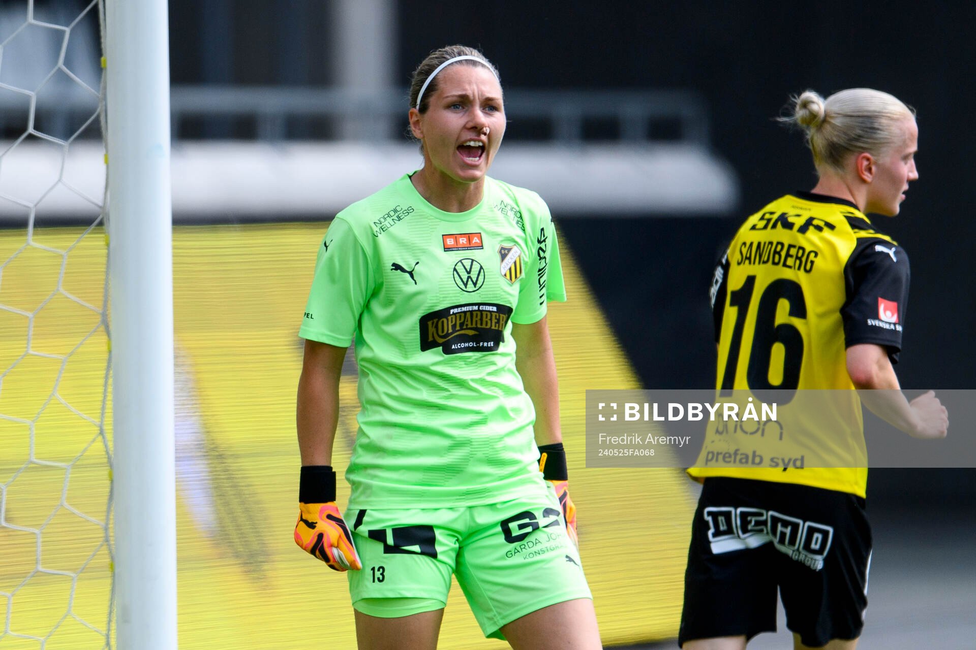 Häckens målvakt Jennifer Falk