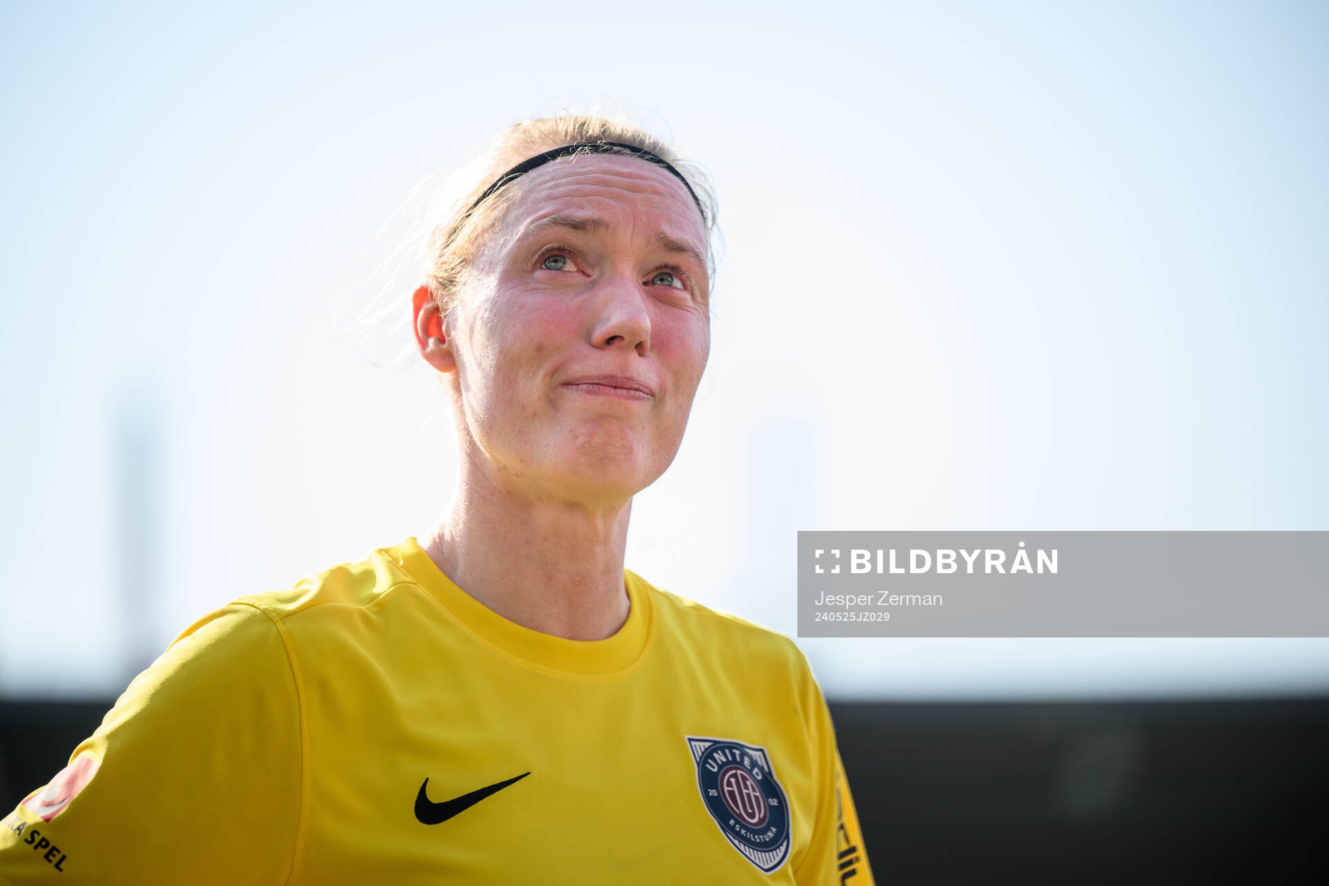 Eskilstuna Uniteds Hedvig Lindahl efter fotbollsmatchen i Elitettan mellan Eskilstuna United och Alingsås den 25 maj 2024 i Eskilstuna. 