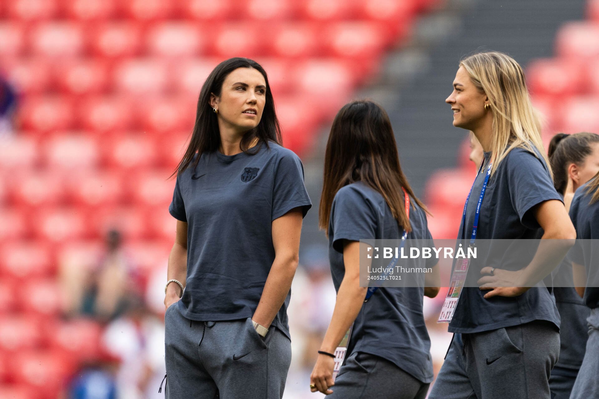 Ingrid Syrstad Engen and Fridolina Rolfö of Barcelona