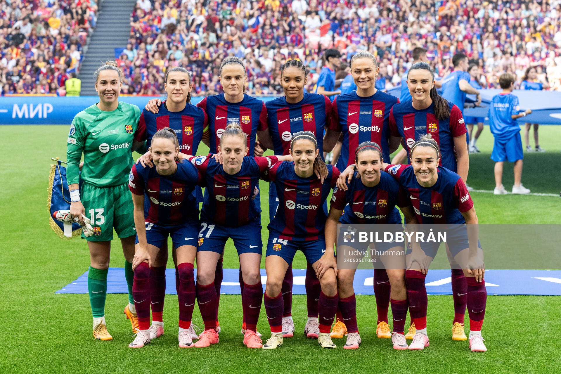 The starting eleven of Barcelona
