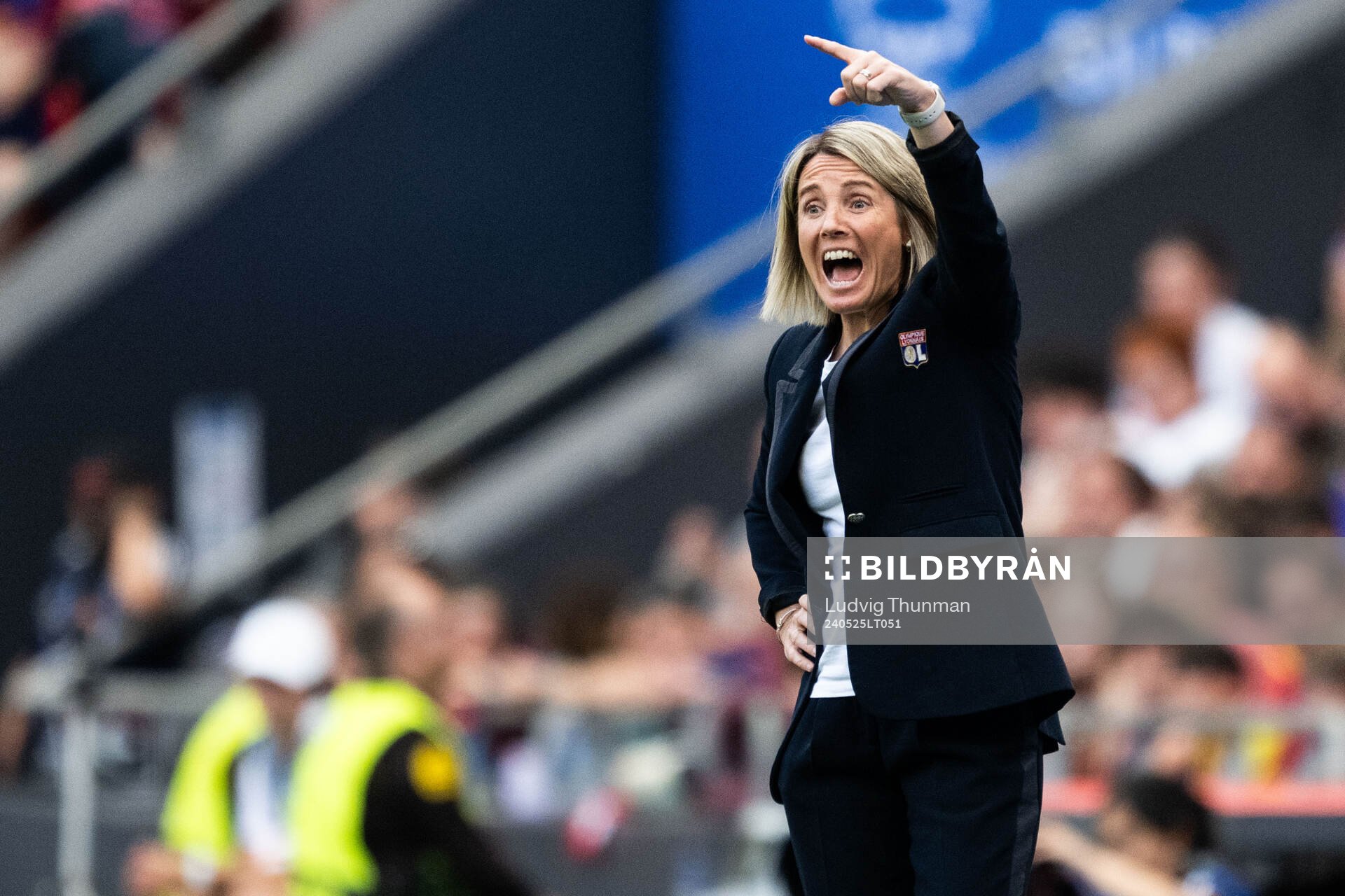 Head coach Sonia Bompastor of Lyon