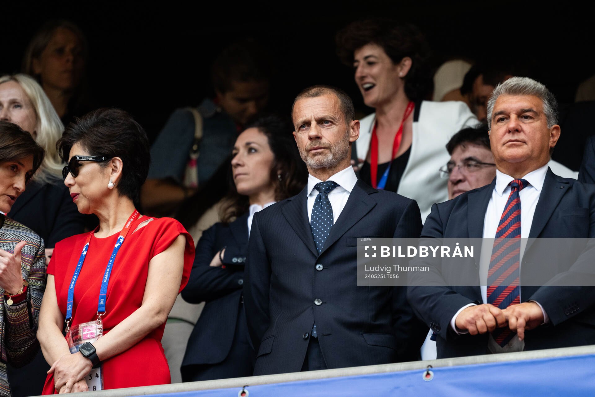 UEFA president Aleksander Ceferin in the stands