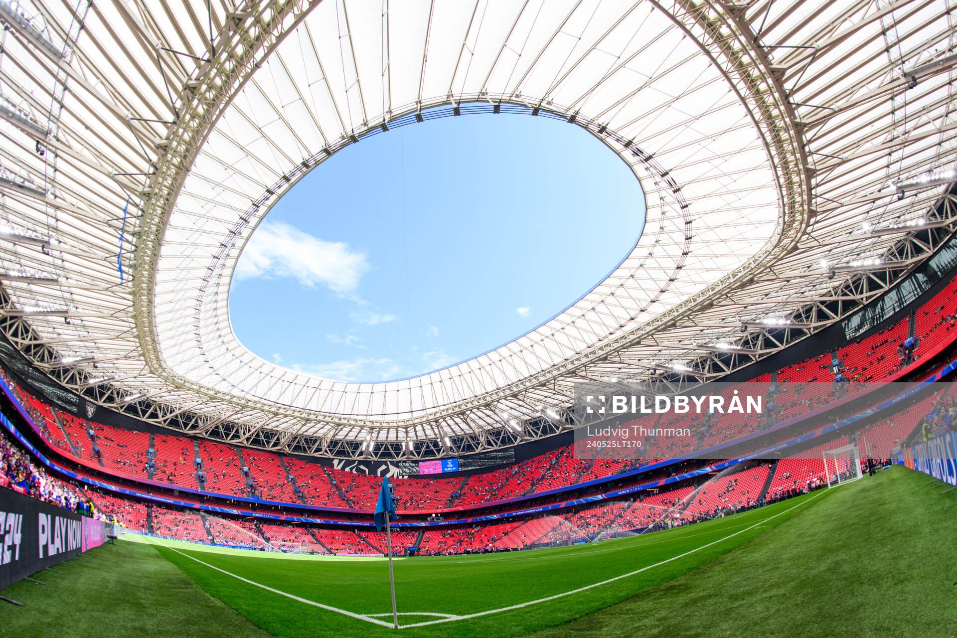 Interior view of Estadio de San Mames