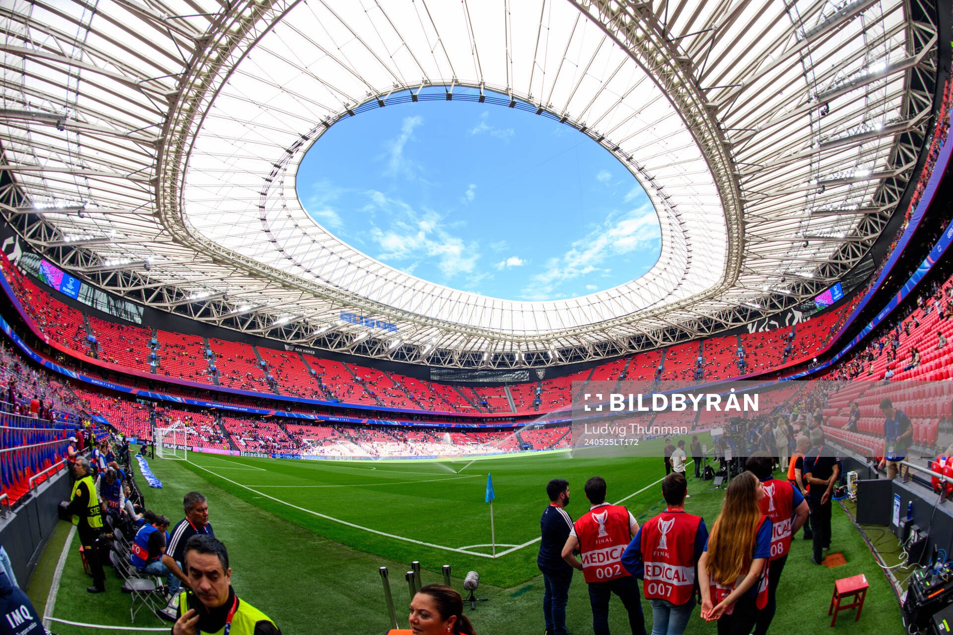 Interior view of Estadio de San Mames