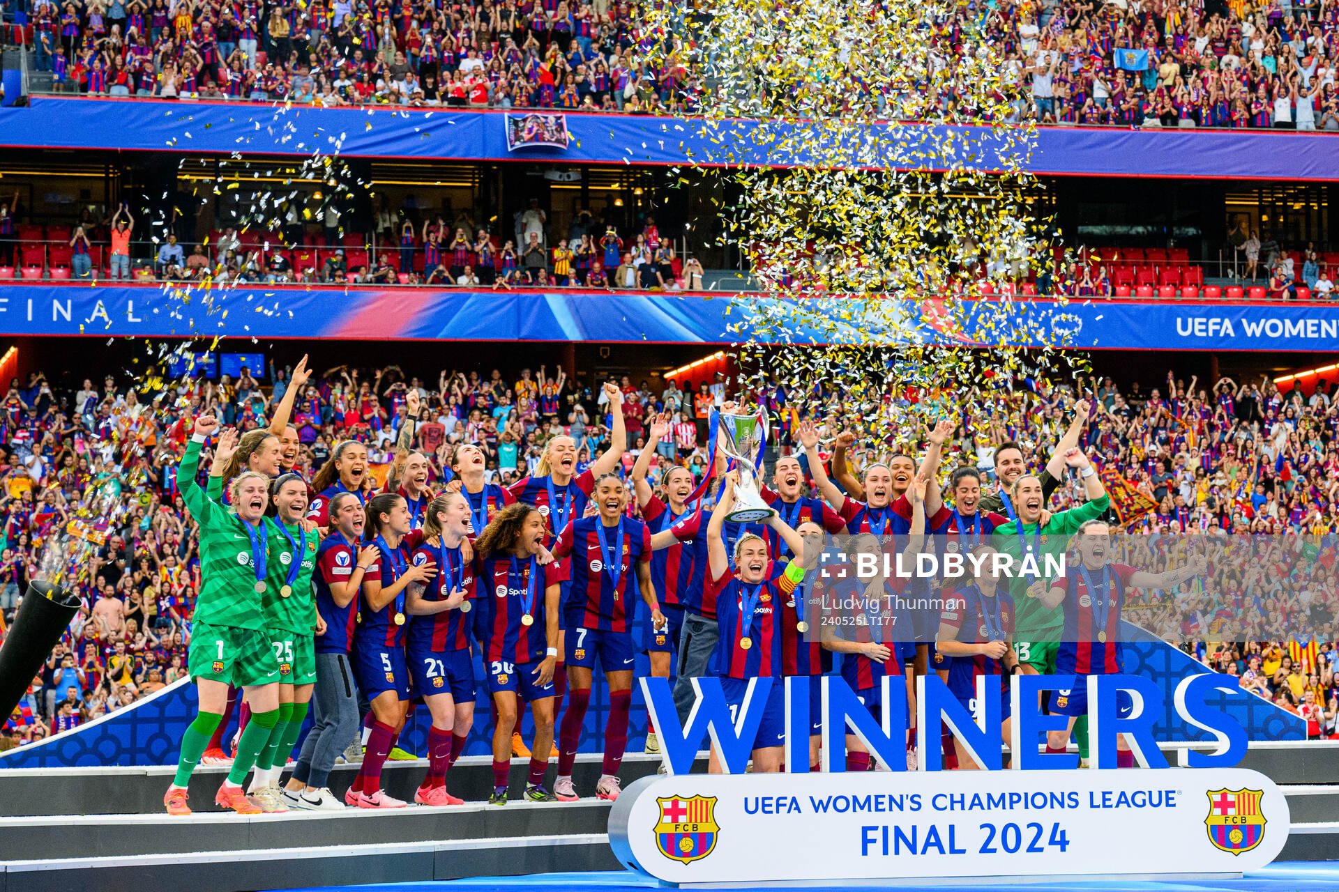 during the UEFA Women's Champions League final between