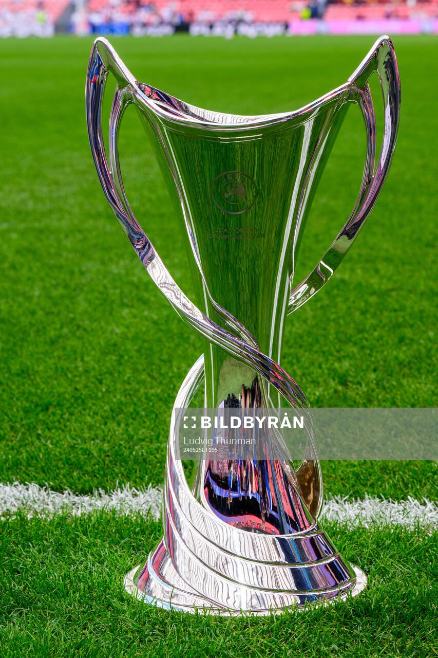 The UEFA Women's Champions League trophy