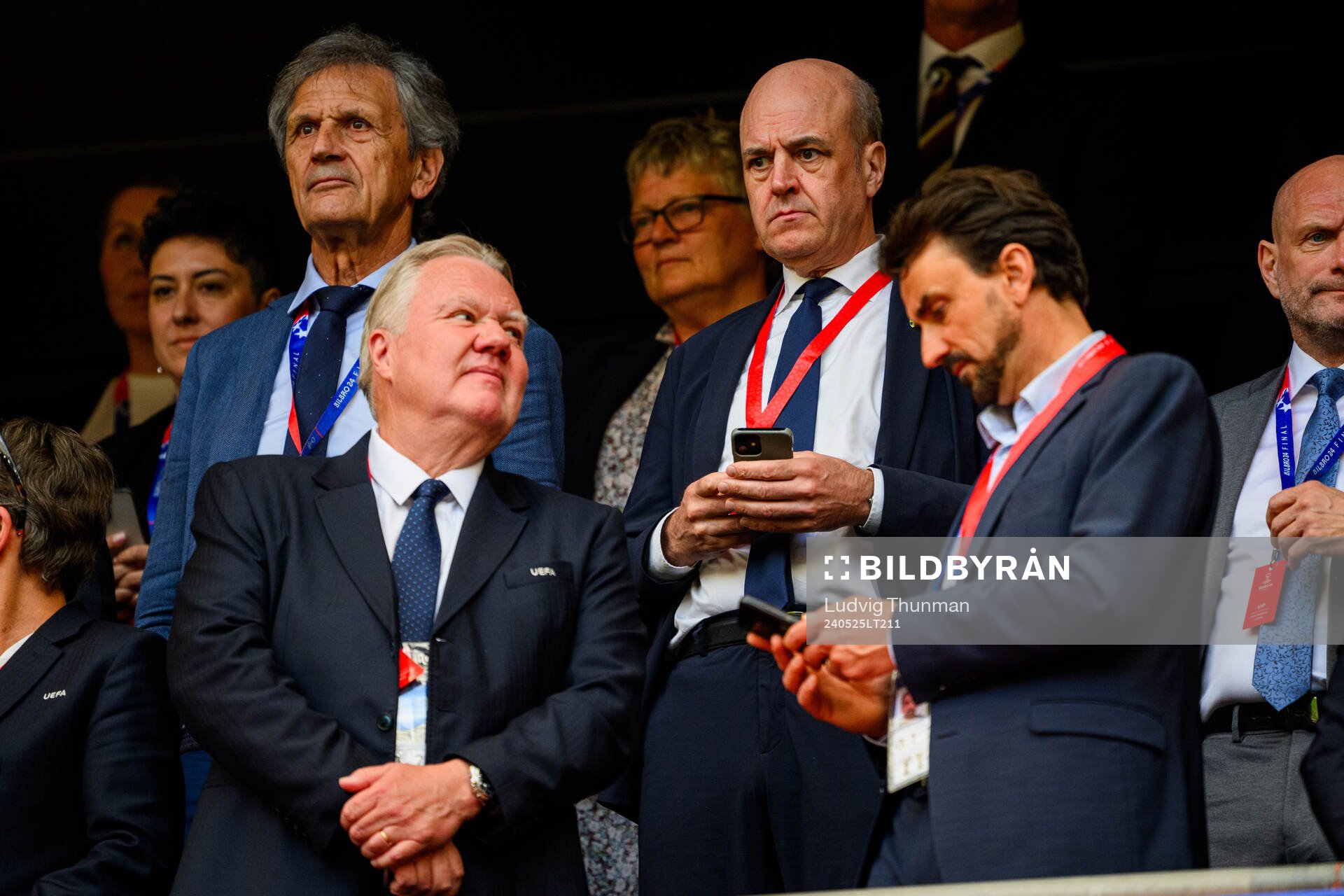 Karl-Erik Nilsson, vice president of UEFA and Fredrik