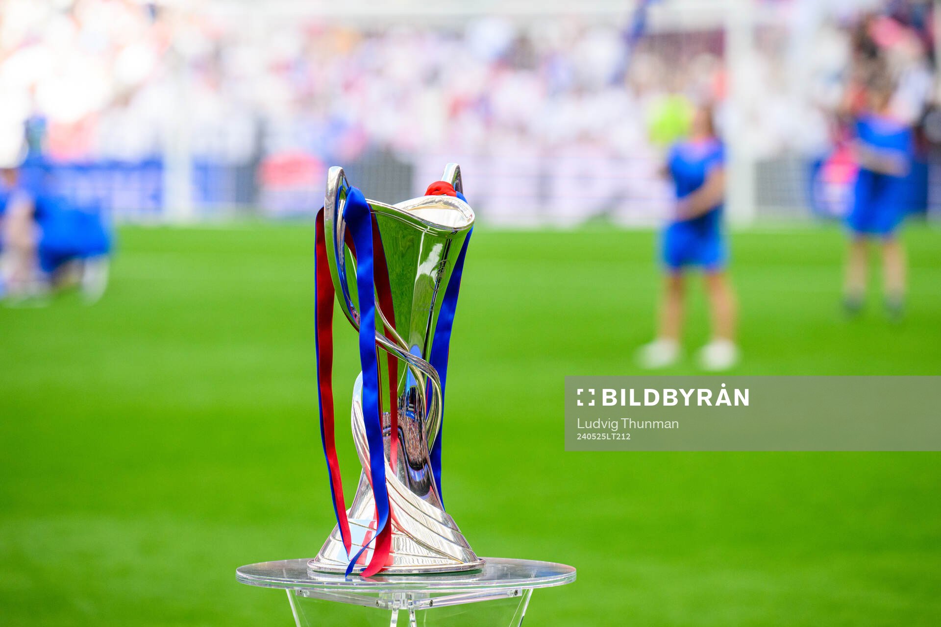 The UEFA Women's Champions League trophy