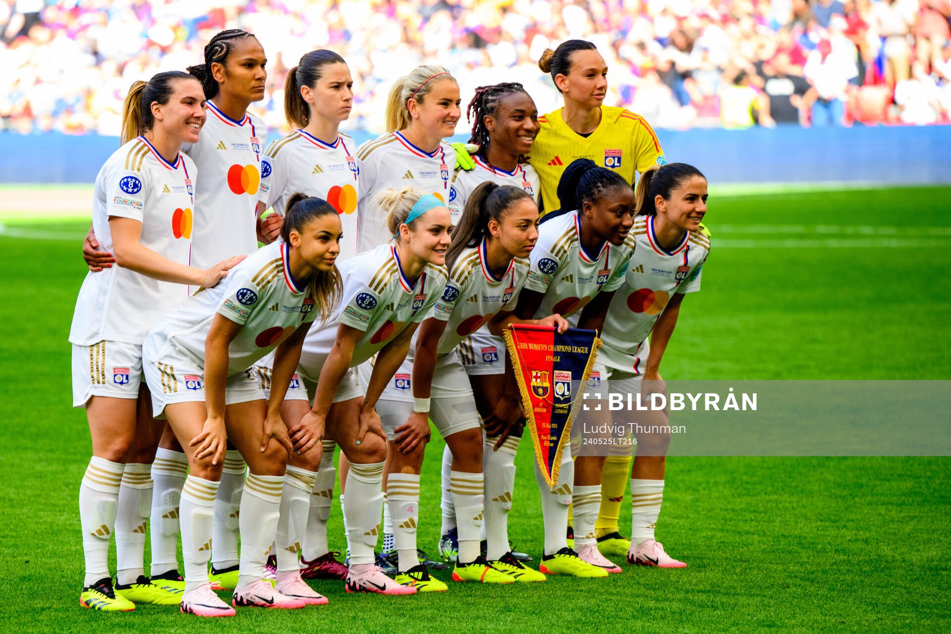 The starting eleven oof Lyon