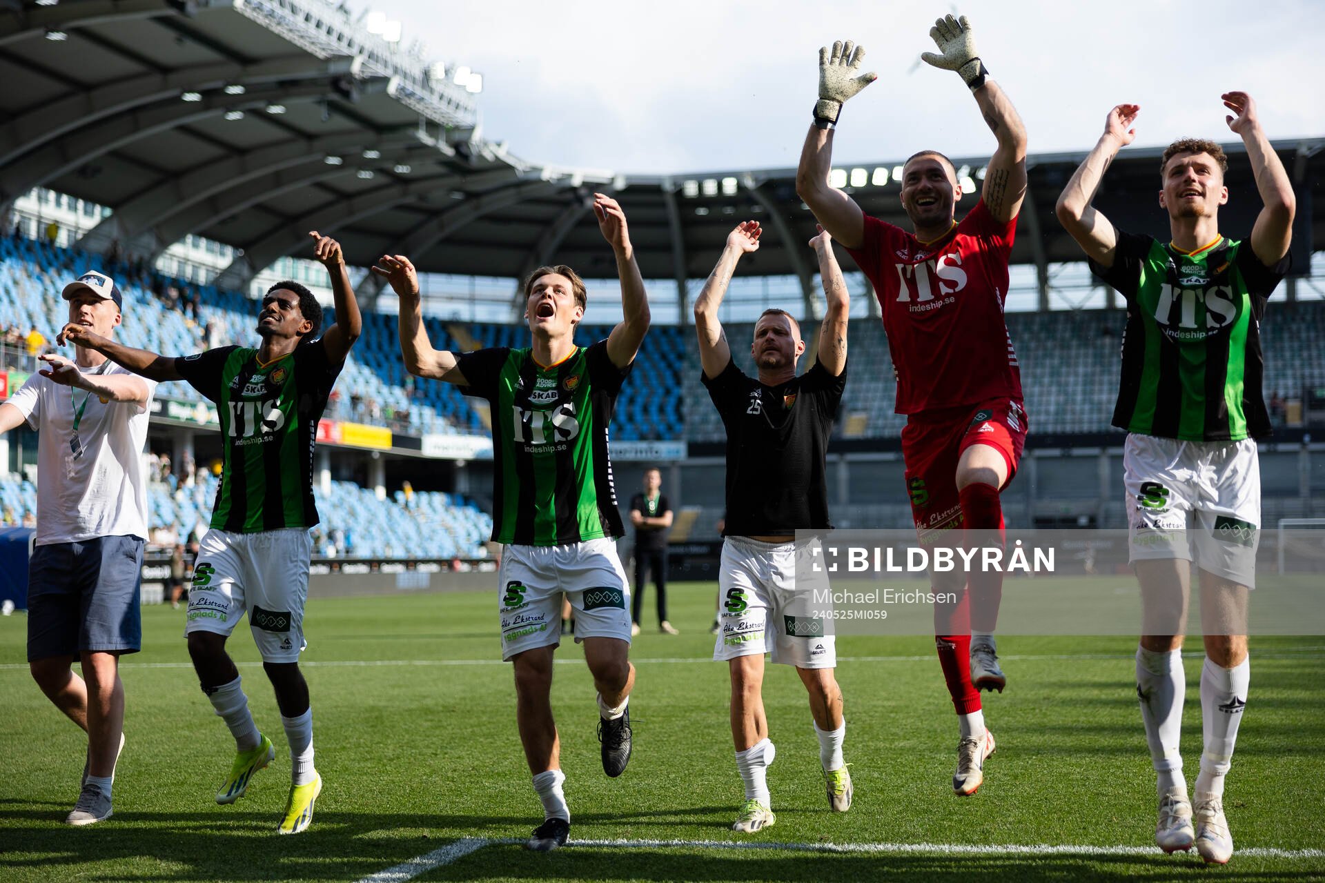 GAIS spelare jublar