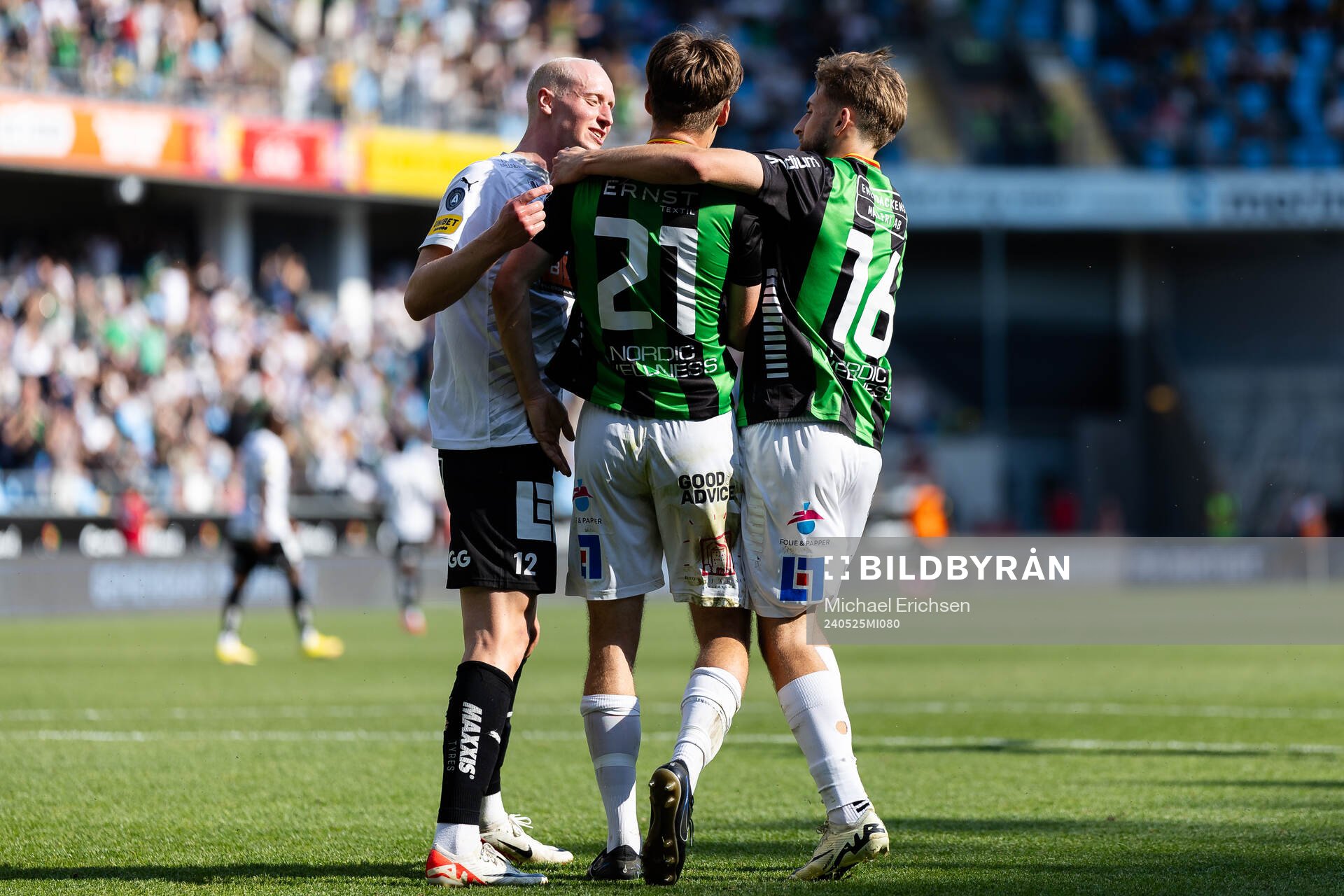 Häckens Valgeir Lunddal reagerar på GAIS Axel Henriksson
