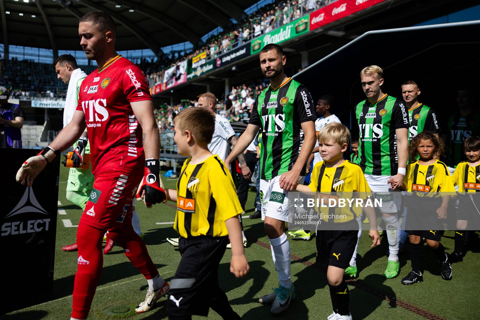 GAIS Axel Norén innan fotbollsmatchen i Allsvenskan mellan