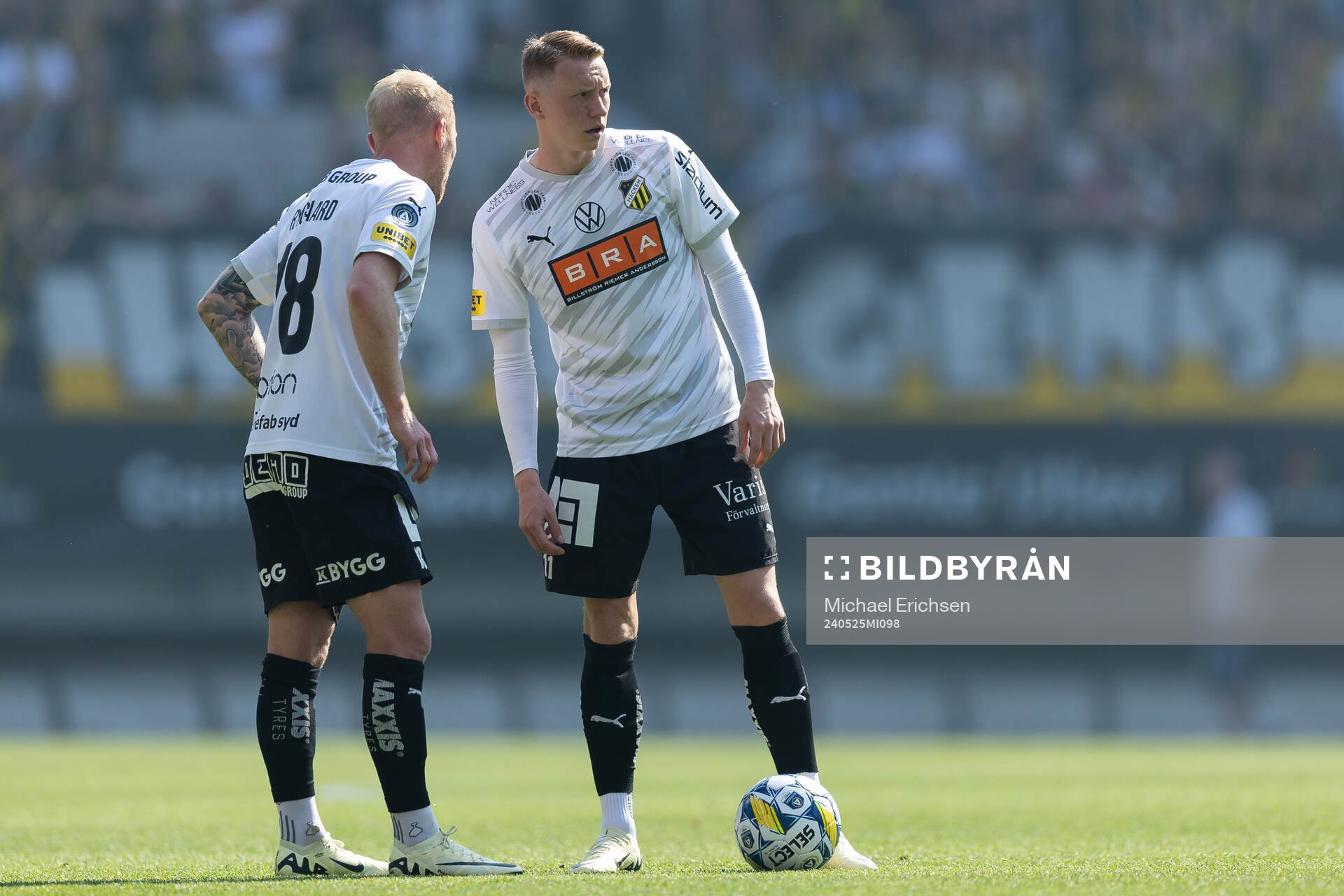 Häckens Mikkel Rygaard Jensen och Julius Lindberg