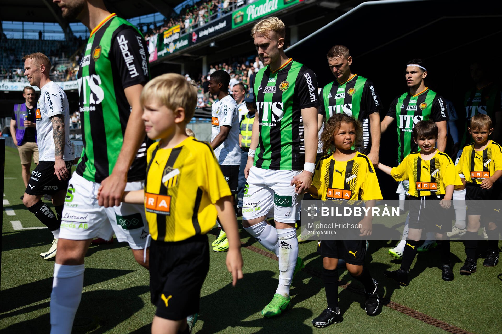 GAIS Robin Wendin Thomasson innan fotbollsmatchen i
