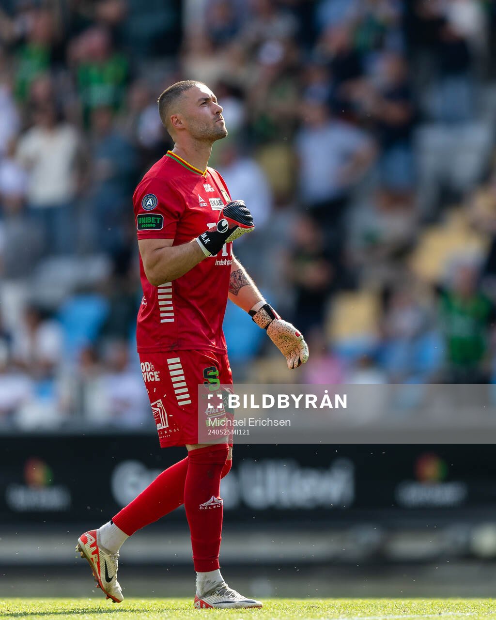 GAIS målvakt Mergim Krasniqi jublar