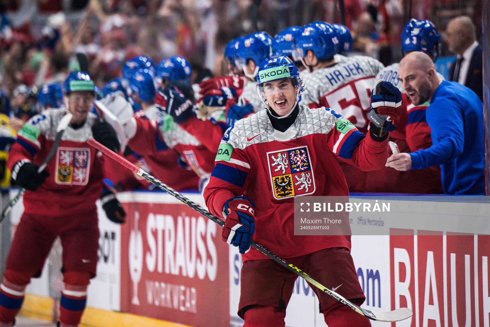 Lukas Sedlak of Czech Republic celebrates